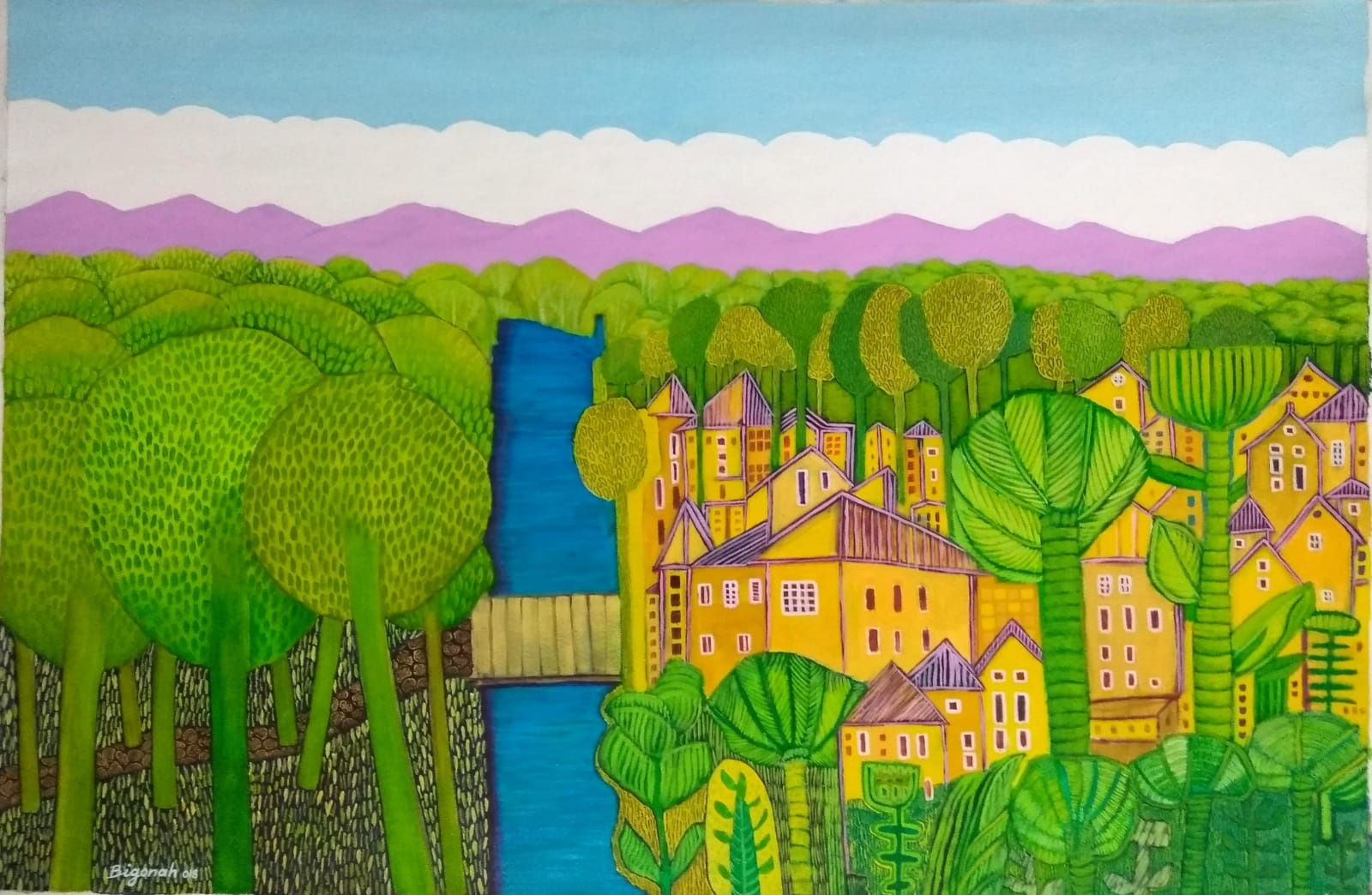 Artwork Grand River by Reza Bigonah Artwork Grand River by Reza Bigonah