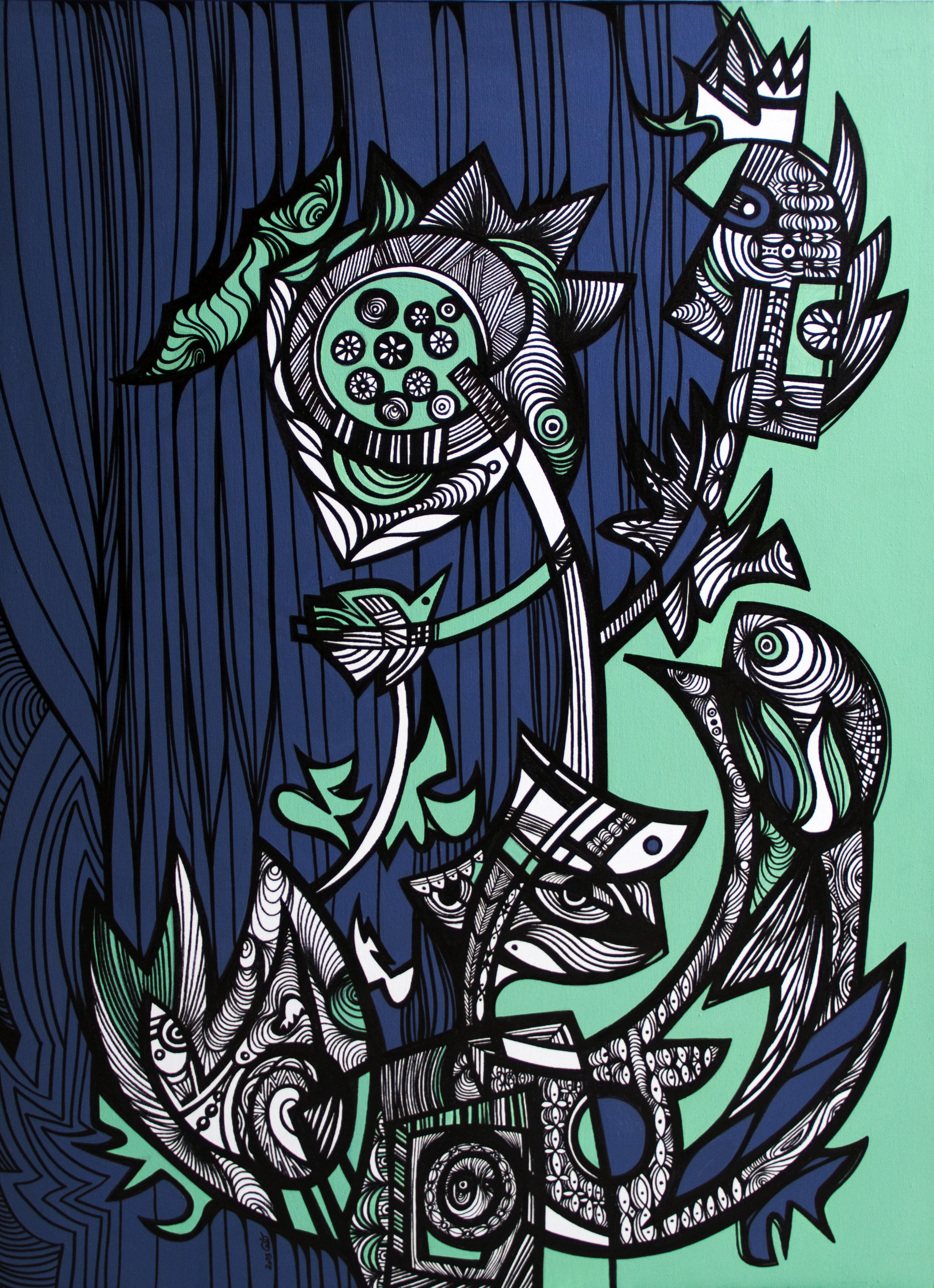 اثر بداهه 0010 از آزاده نیکو اثر بداهه 0010 از آزاده نیکو