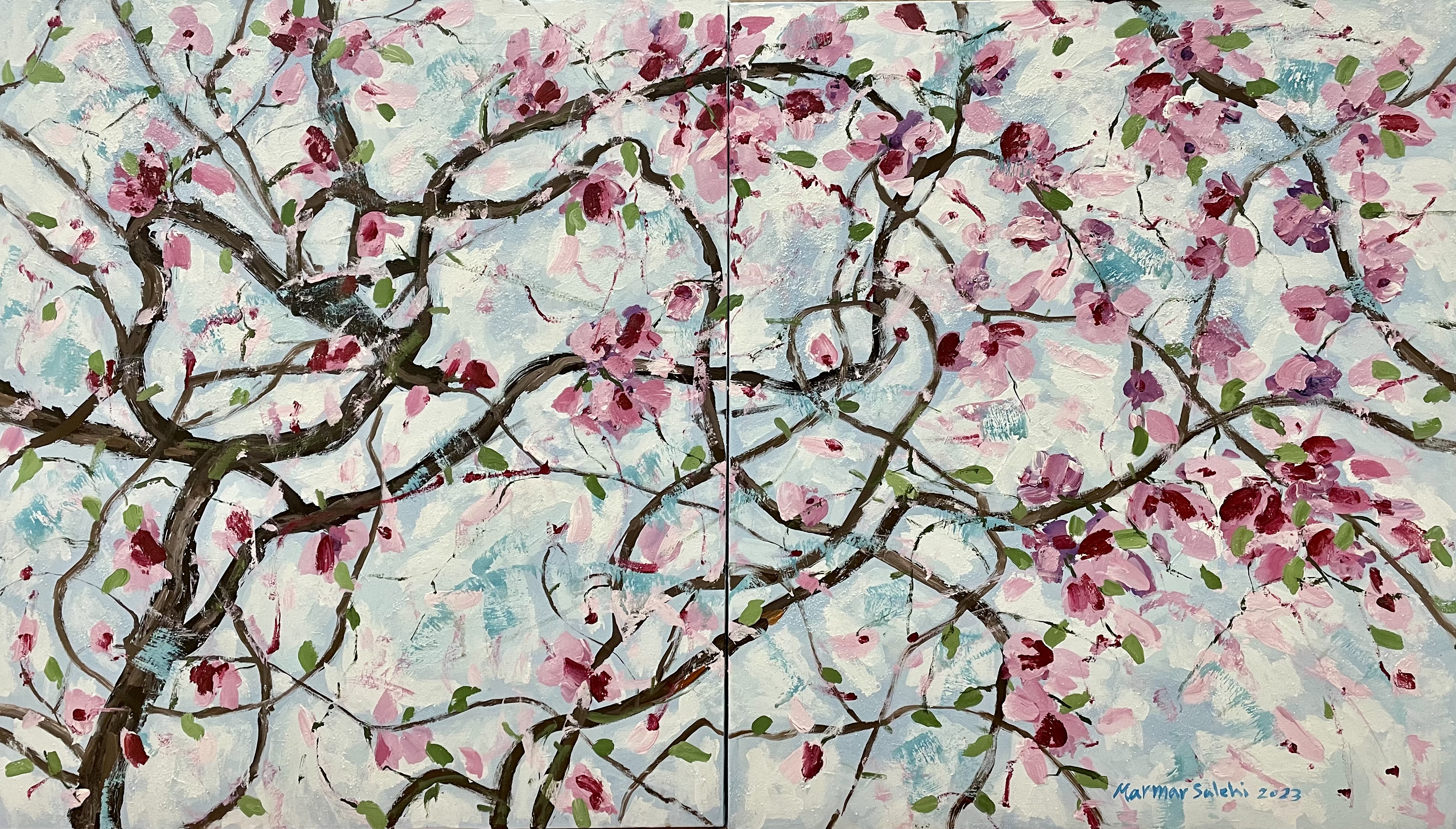 Artwork Oriental Blossom Garden3 by Marzieh Salehi Artwork Oriental Blossom Garden3 by Marzieh Salehi