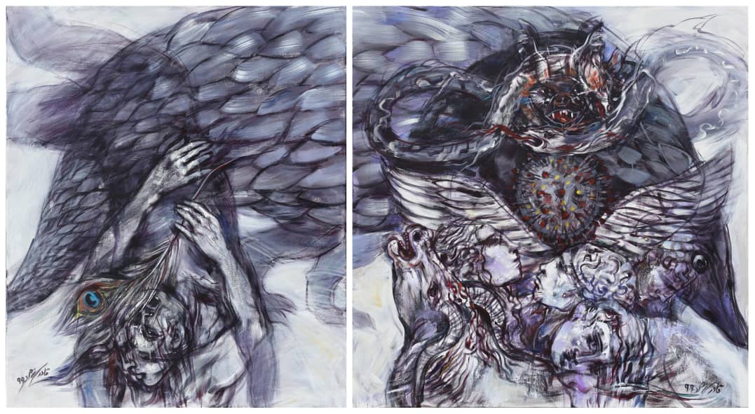 اثر کوید 19 از نیلوفر قادری نژاد اثر کوید 19 از نیلوفر قادری نژاد