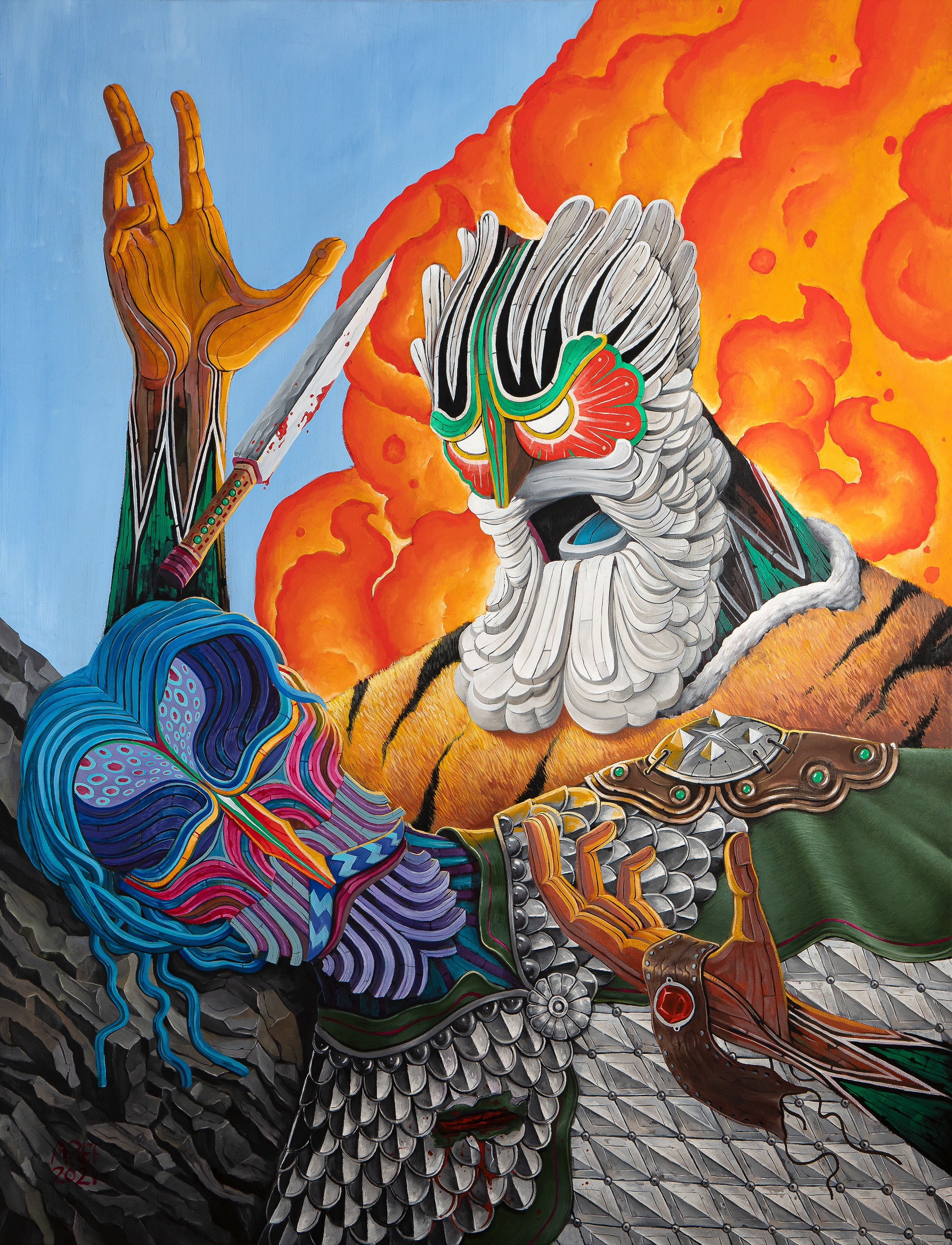 Artwork Rostam & Sohrab by Aref Niazi Artwork Rostam & Sohrab by Aref Niazi