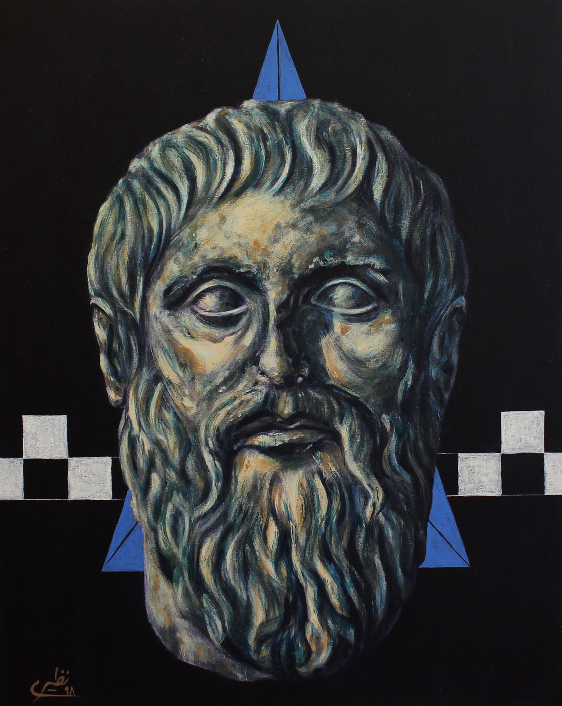 Artwork face to face with philosophers -plato by Sina Naziri Artwork face to face with philosophers -plato by Sina Naziri