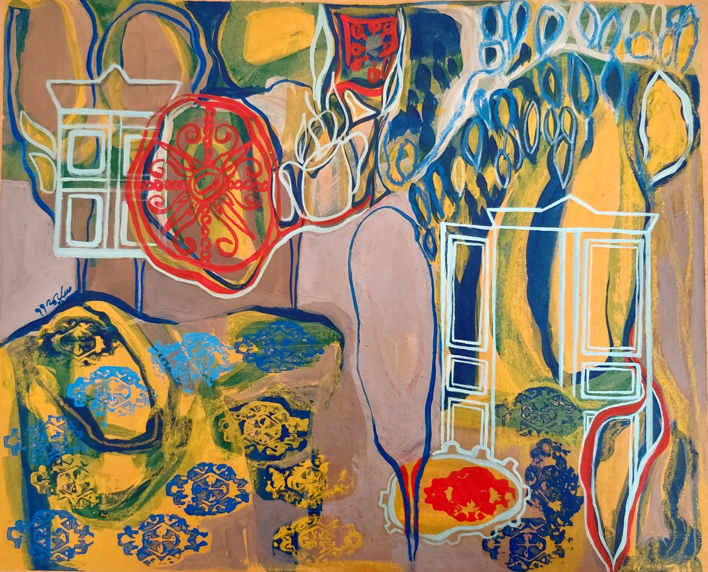 Artwork The dance of the golyagha by salime ghezel Artwork The dance of the golyagha by salime ghezel