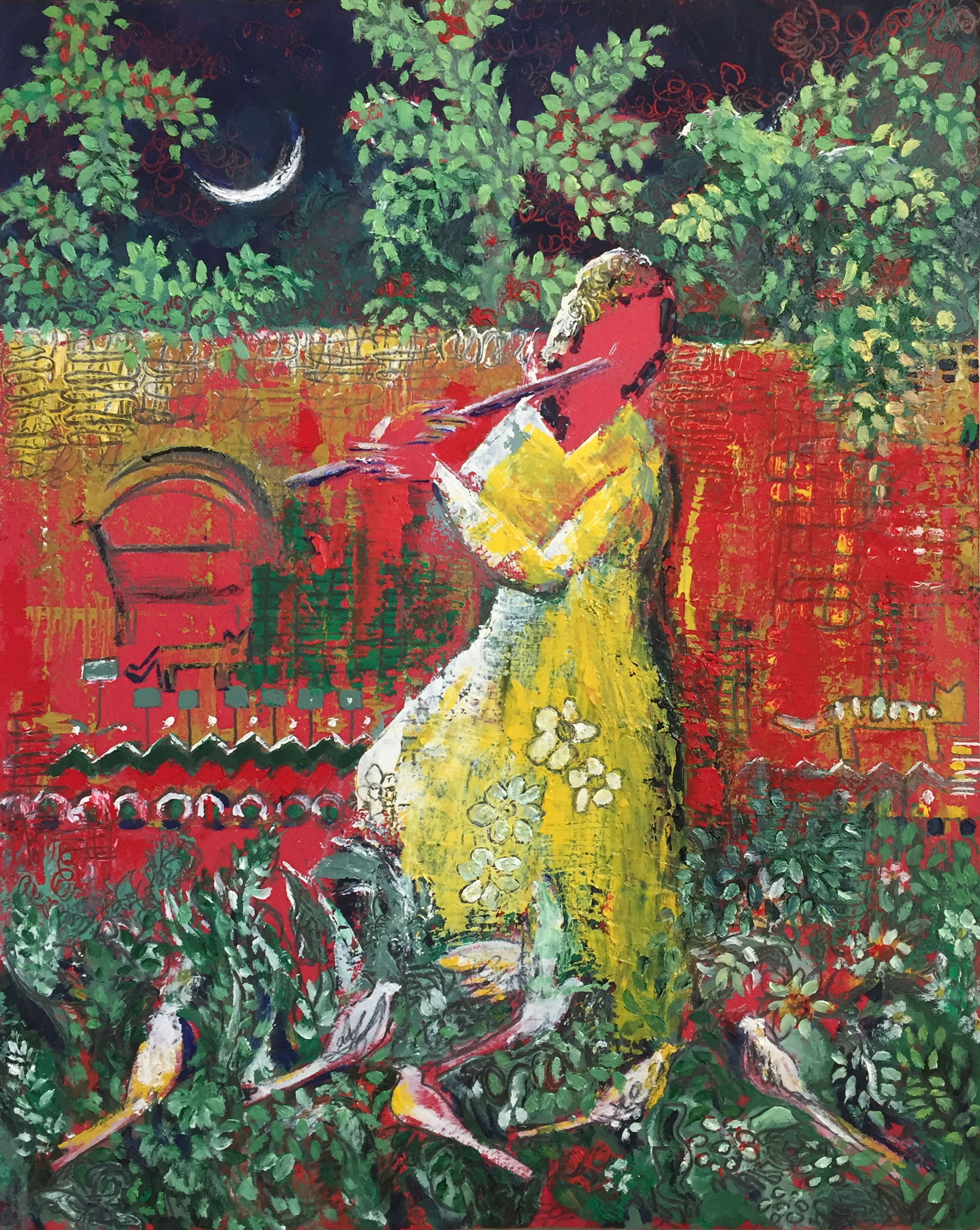 اثر بدون عنوان دونوزده از مریم رنگ آمیز اثر بدون عنوان دونوزده از مریم رنگ آمیز