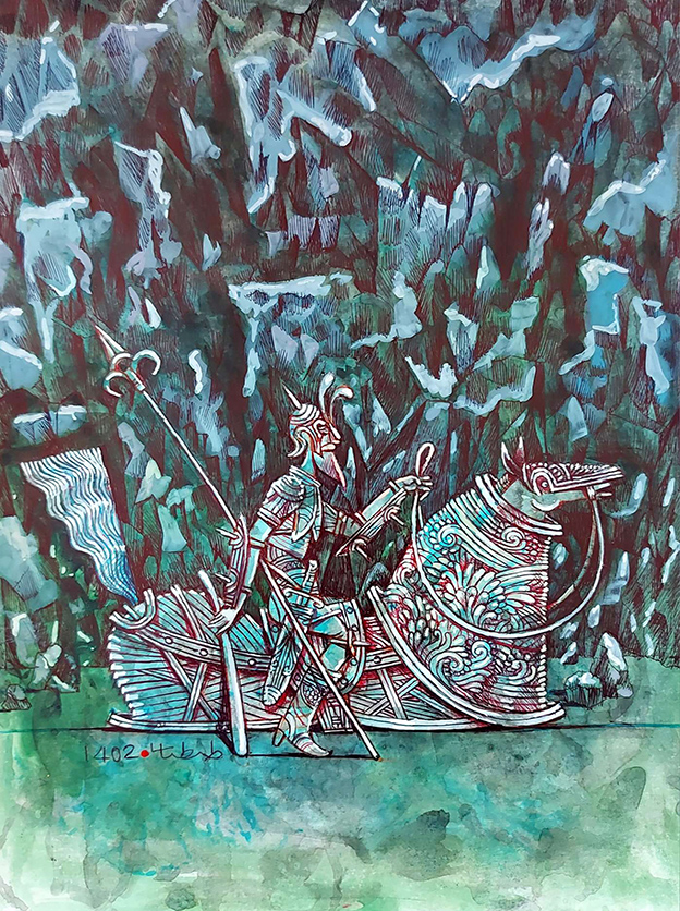 Artwork mirage rider by Kamal Tabatabaie Artwork mirage rider by Kamal Tabatabaie
