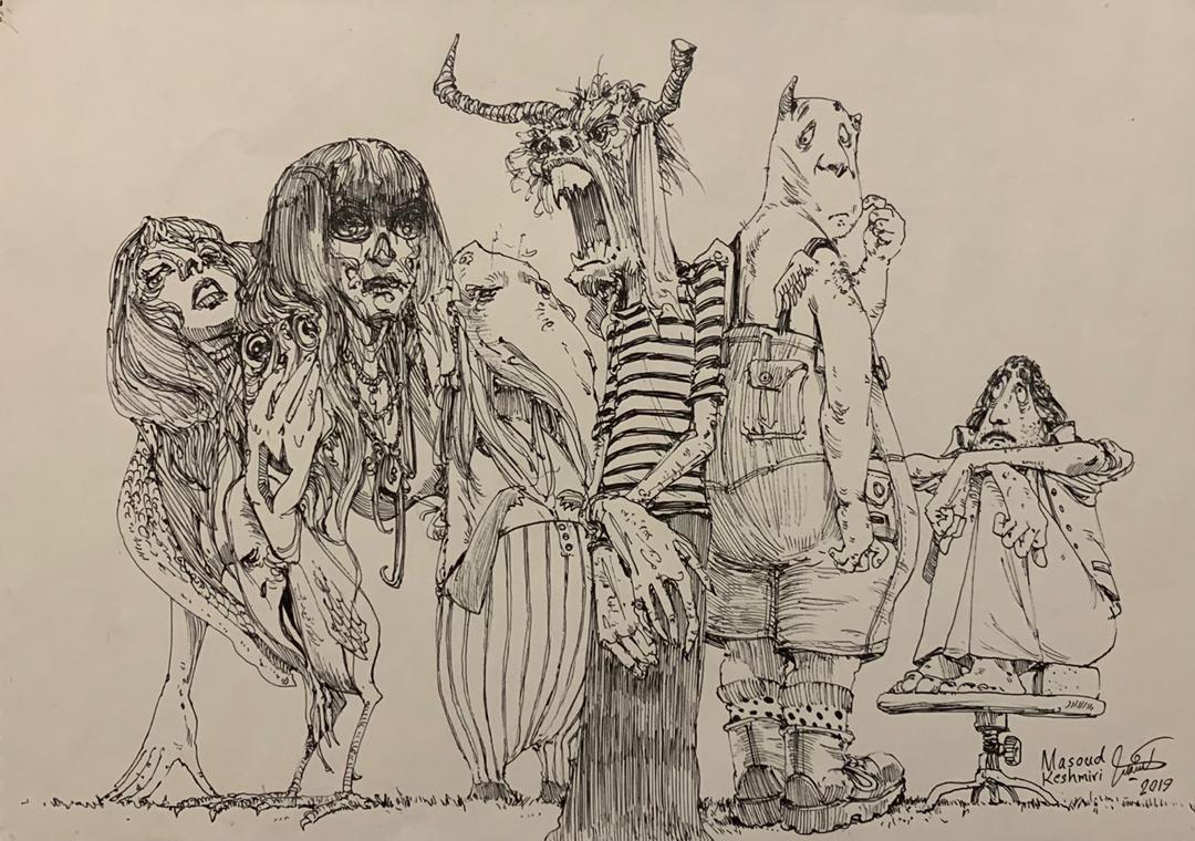 اثر بدون عنوان از مسعود کشمیری اثر بدون عنوان از مسعود کشمیری