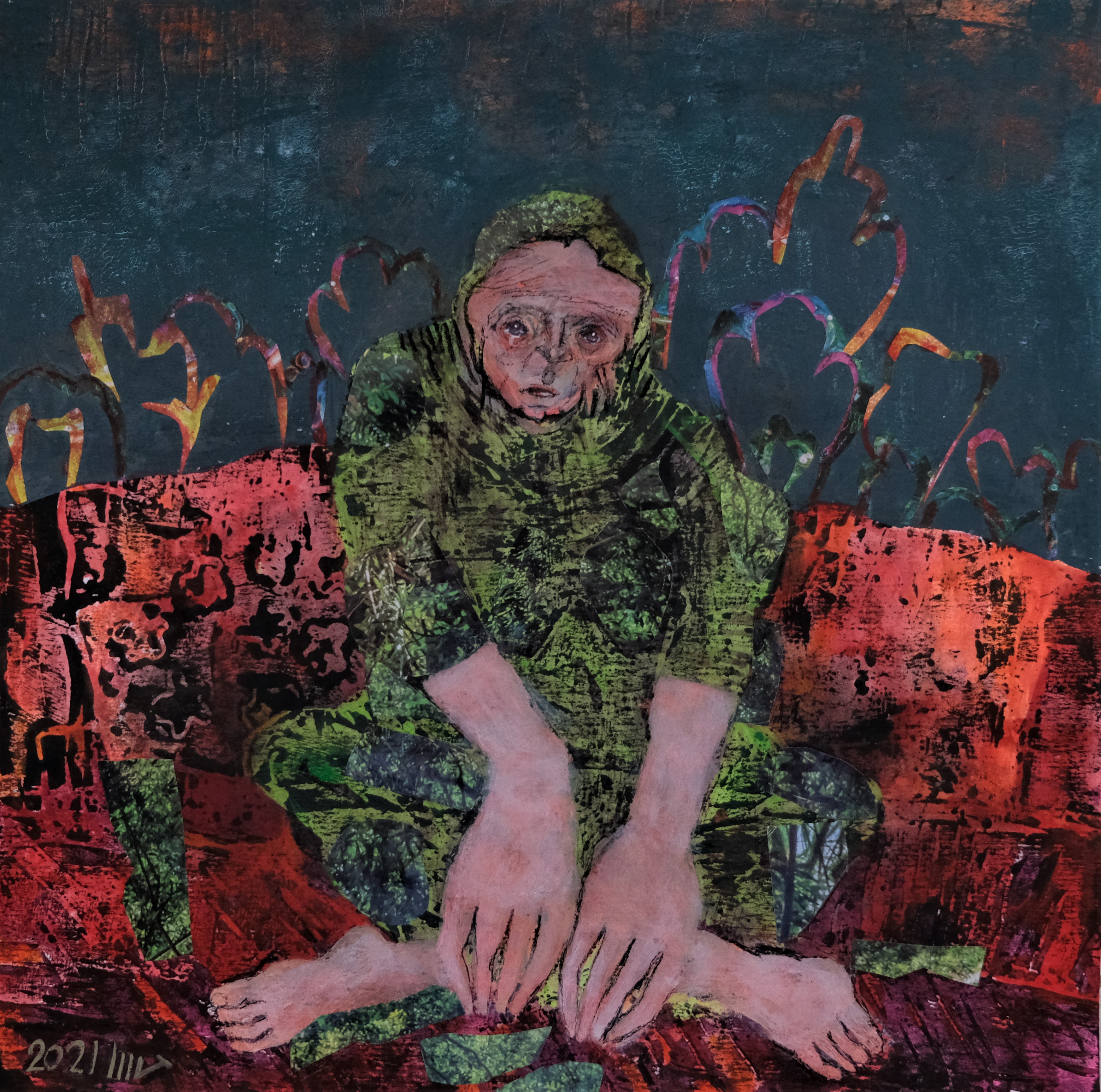 Artwork waiting for her son by Mahsa karimi Artwork waiting for her son by Mahsa karimi