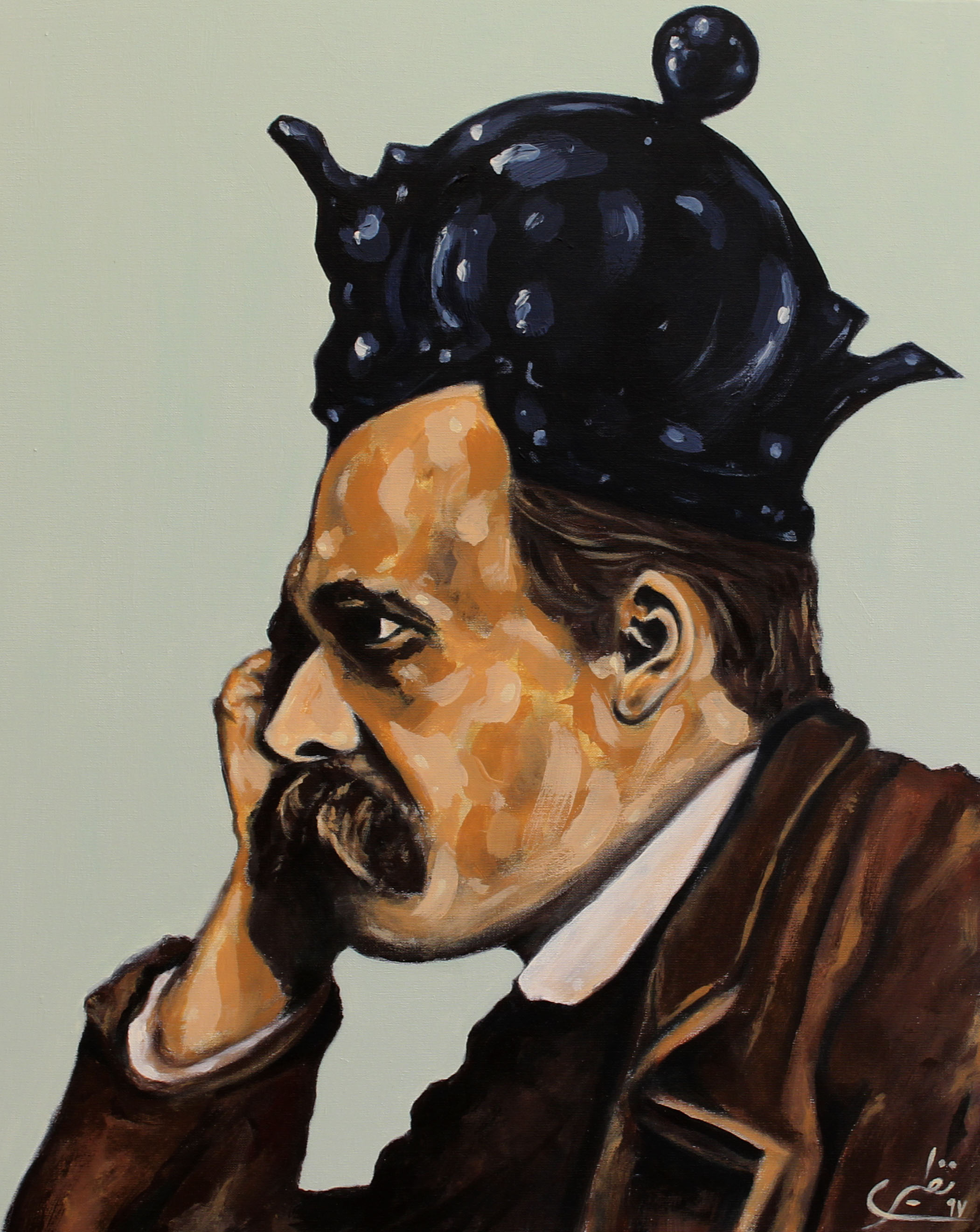 Artwork face to face with philosophers -Nietzsche by Sina Naziri Artwork face to face with philosophers -Nietzsche by Sina Naziri