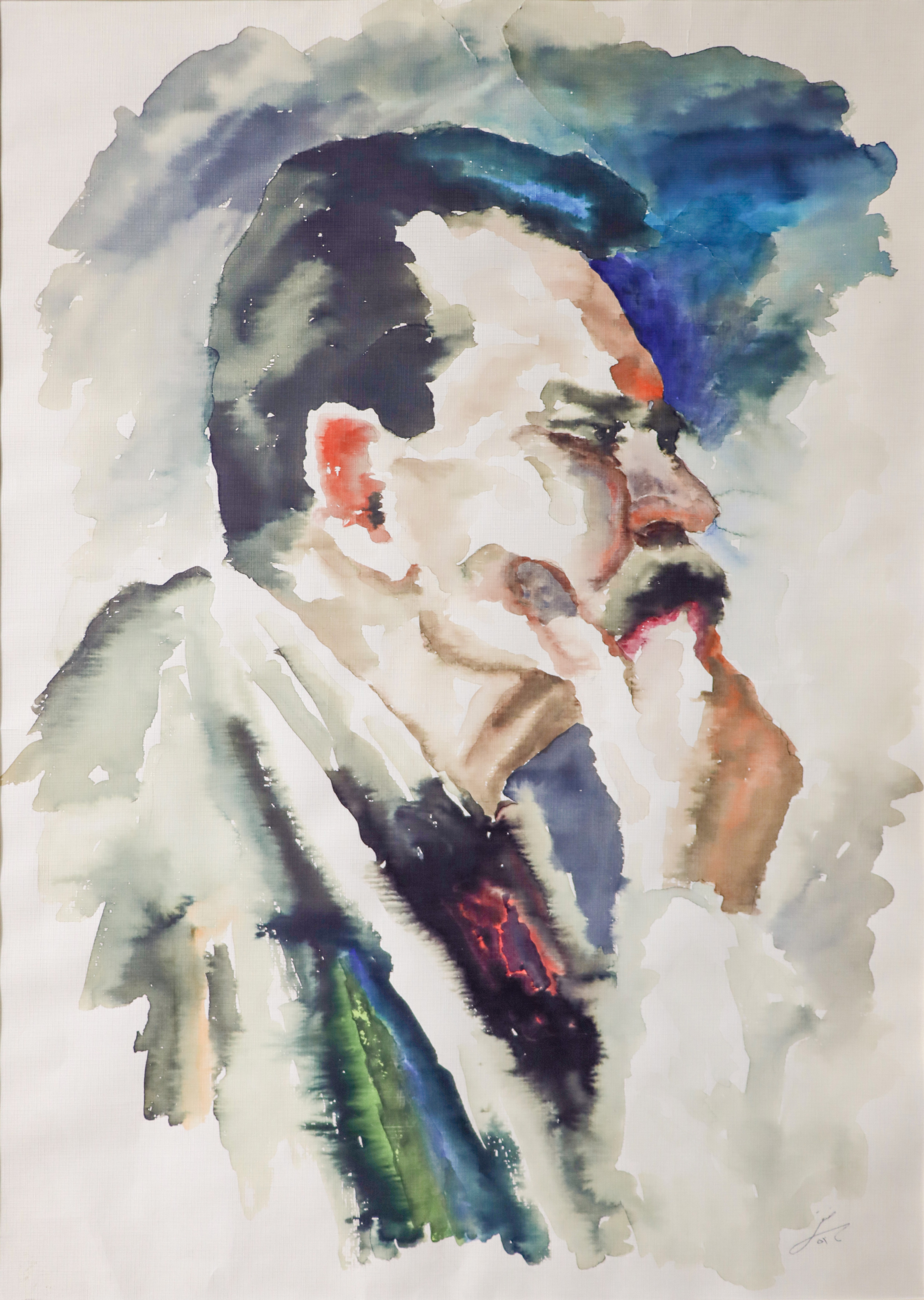 Artwork Maxim Gorky Portrait by Aliakbar Sanati Artwork Maxim Gorky Portrait by Aliakbar Sanati