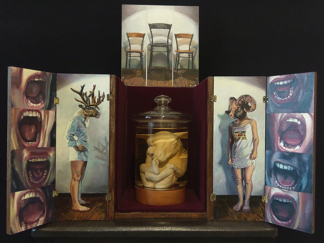 Artwork Adoration of the Mystic Lamb (After Jan Van Eyck) by Marjan Madani Razzaghi Artwork Adoration of the Mystic Lamb (After Jan Van Eyck) by Marjan Madani Razzaghi