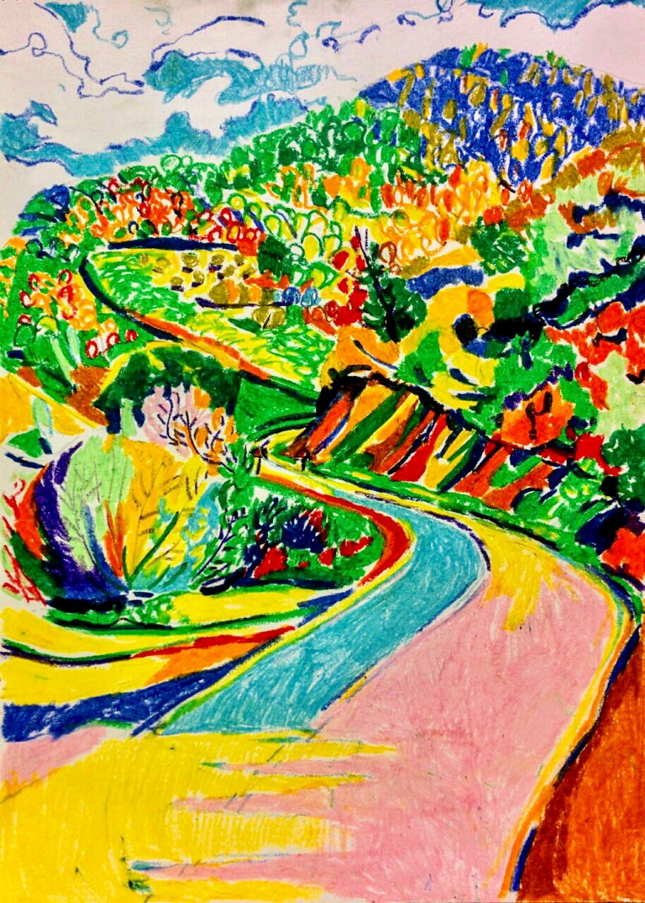 Artwork Chalous road by Sara Soheilyfar Artwork Chalous road by Sara Soheilyfar