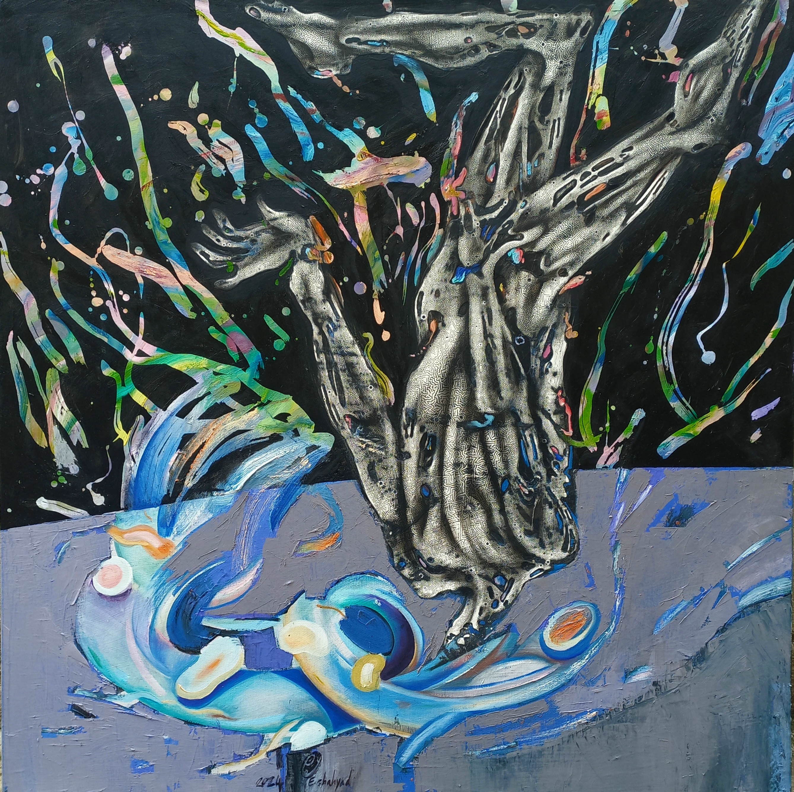 Artwork being thrown by erfan shahyad Artwork being thrown by erfan shahyad