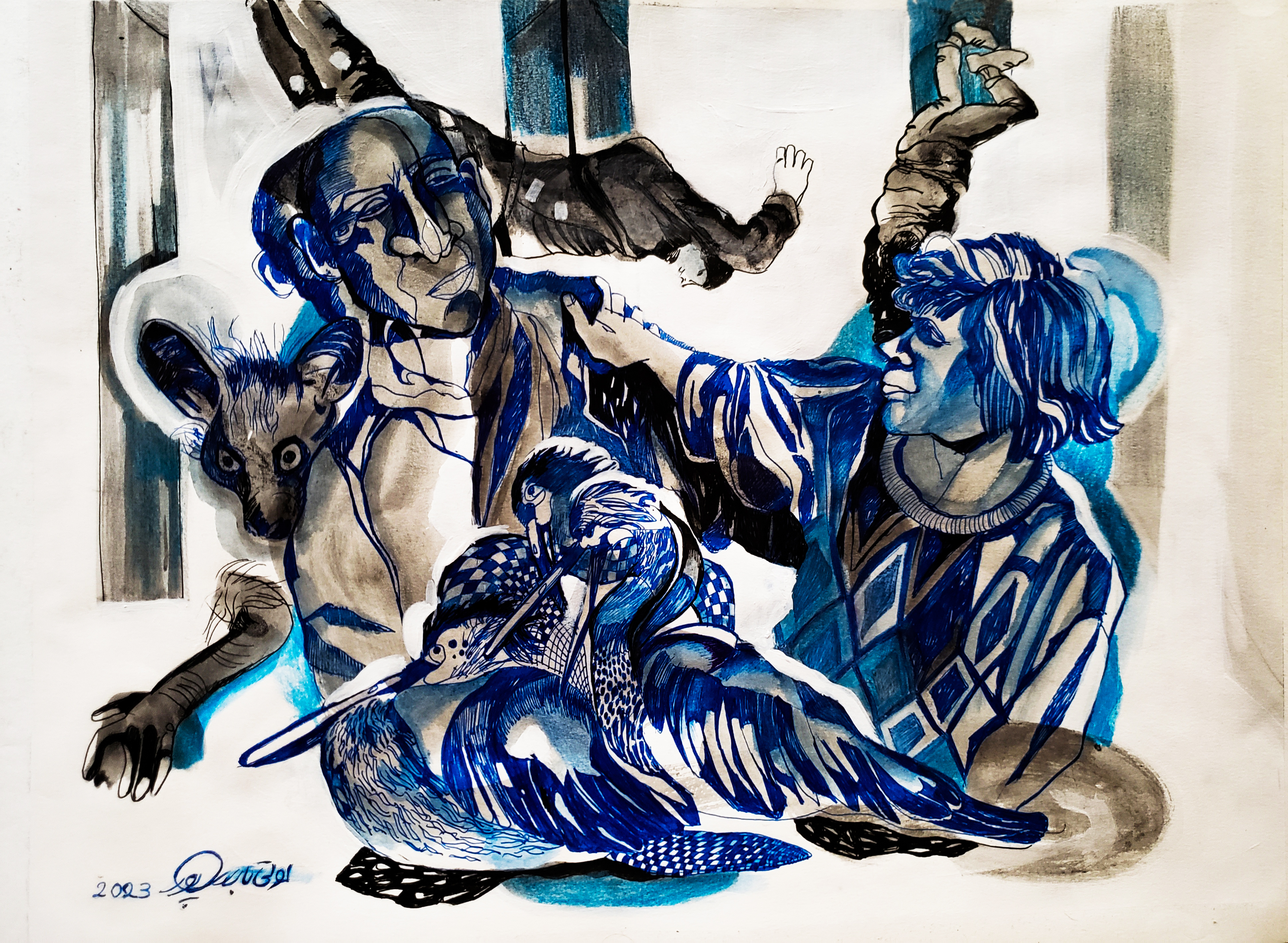 Artwork The birds by Lolita Baratpour Artwork The birds by Lolita Baratpour