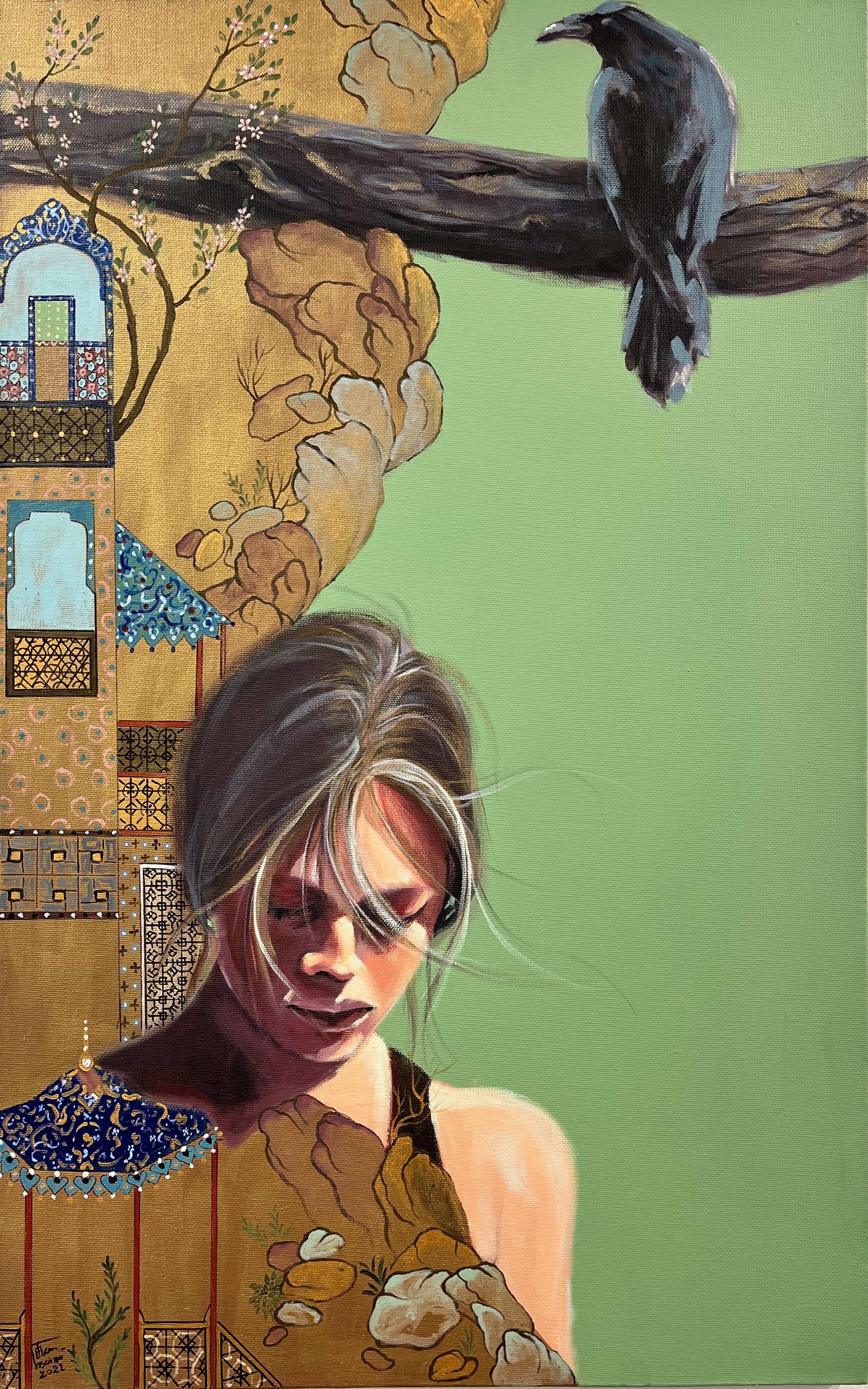 Artwork always crow by Elham Hoseinpoour