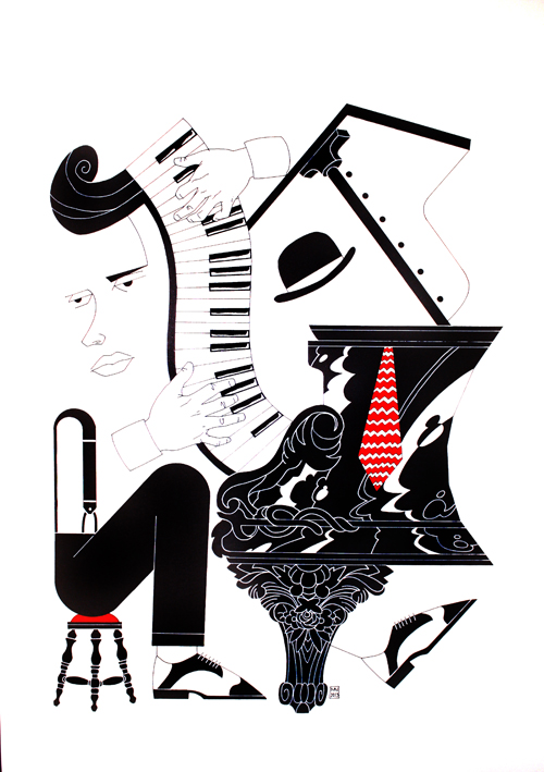 Artwork The Pianist by Masoud Naddafi Artwork The Pianist by Masoud Naddafi