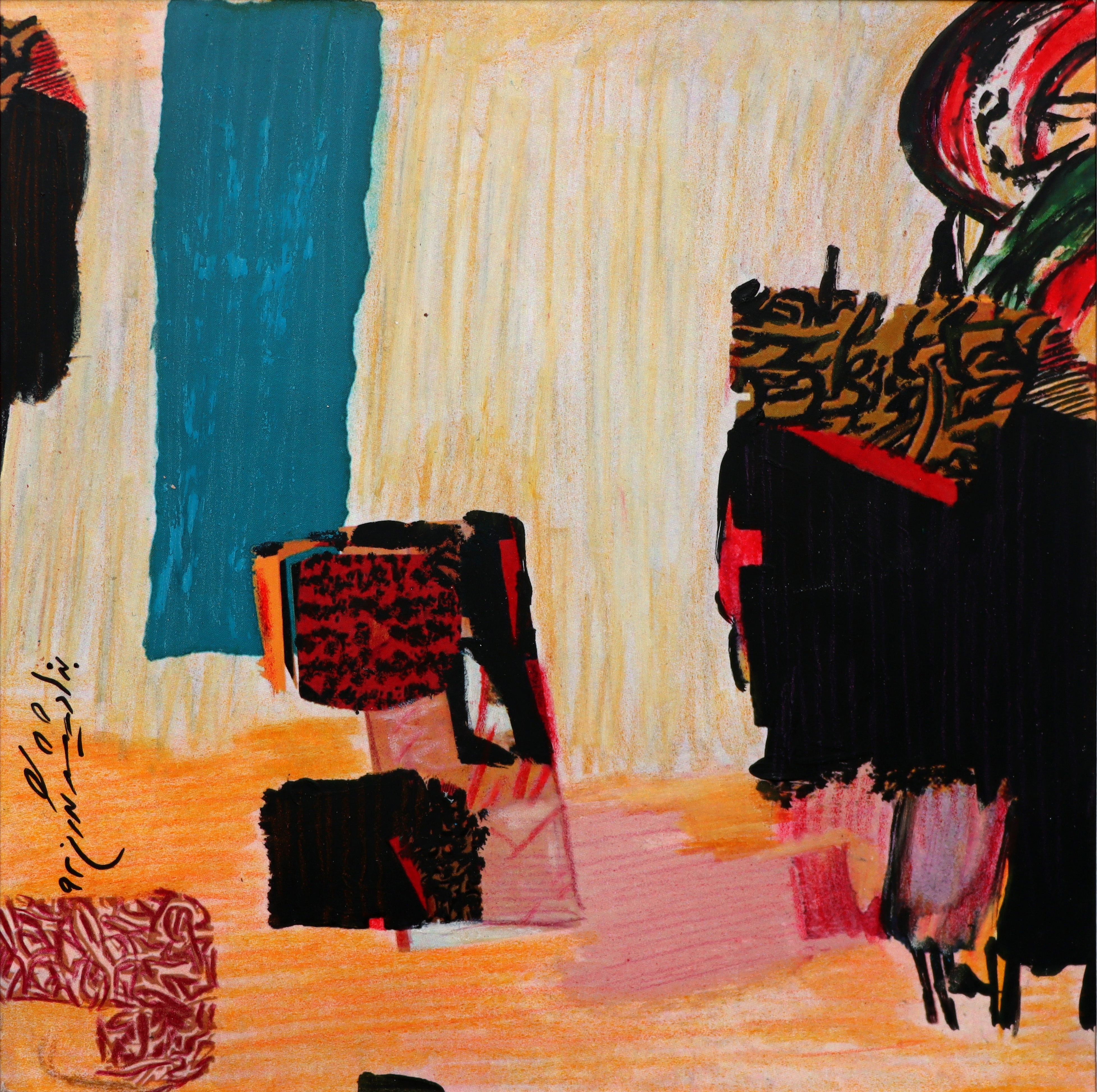 اثر بدون عنوان از مجموعه آبستره 1 از بهزاد شیشه گران اثر بدون عنوان از مجموعه آبستره 1 از بهزاد شیشه گران