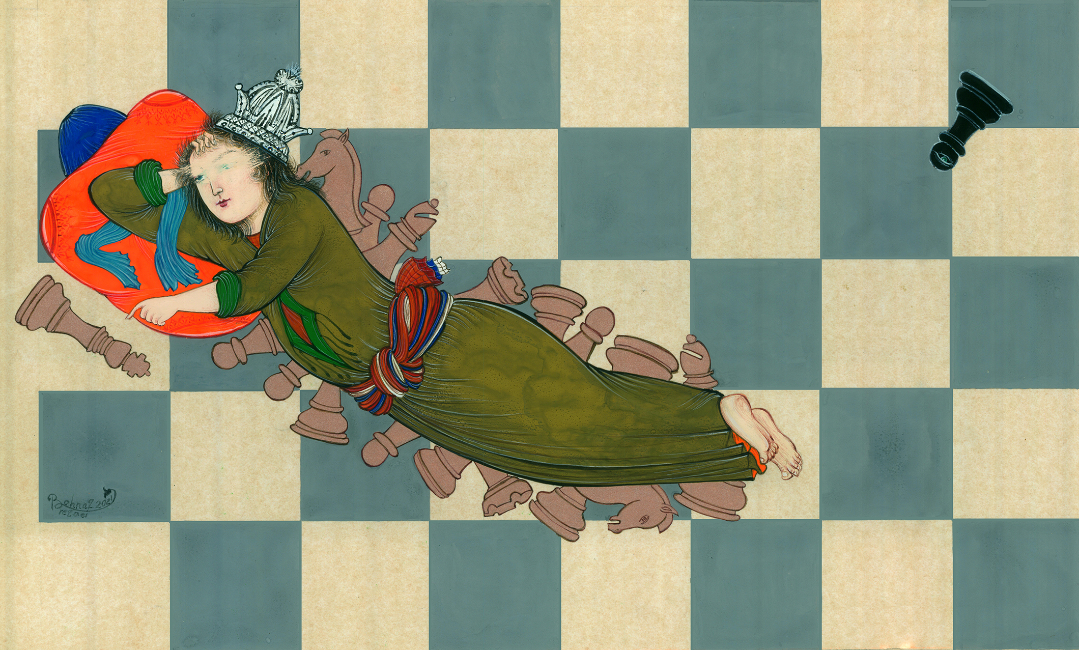 اثر شاید سیاه از مجموعه شطرنج از بهناز رضایی اثر شاید سیاه از مجموعه شطرنج از بهناز رضایی