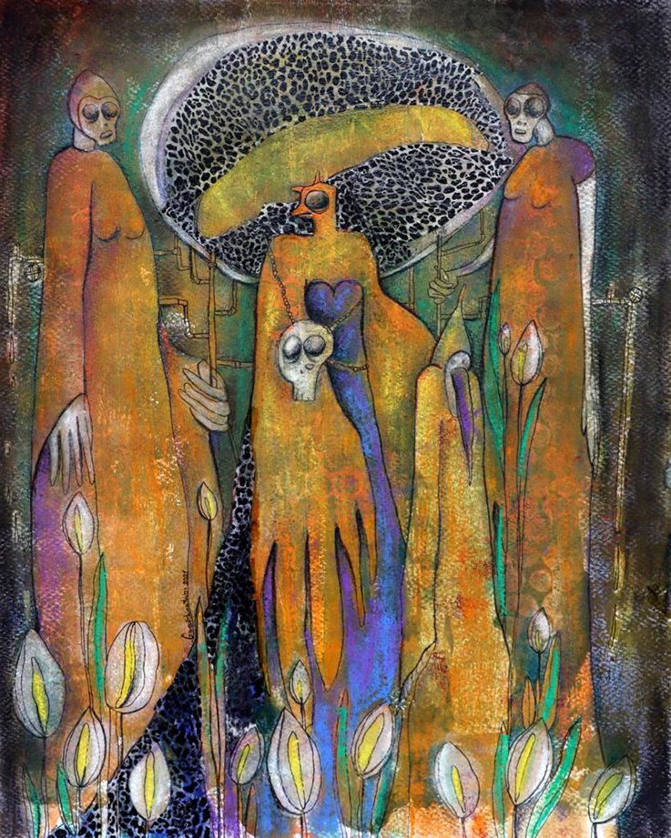 اثر بدون عنوان از غزاله نقیبی اثر بدون عنوان از غزاله نقیبی