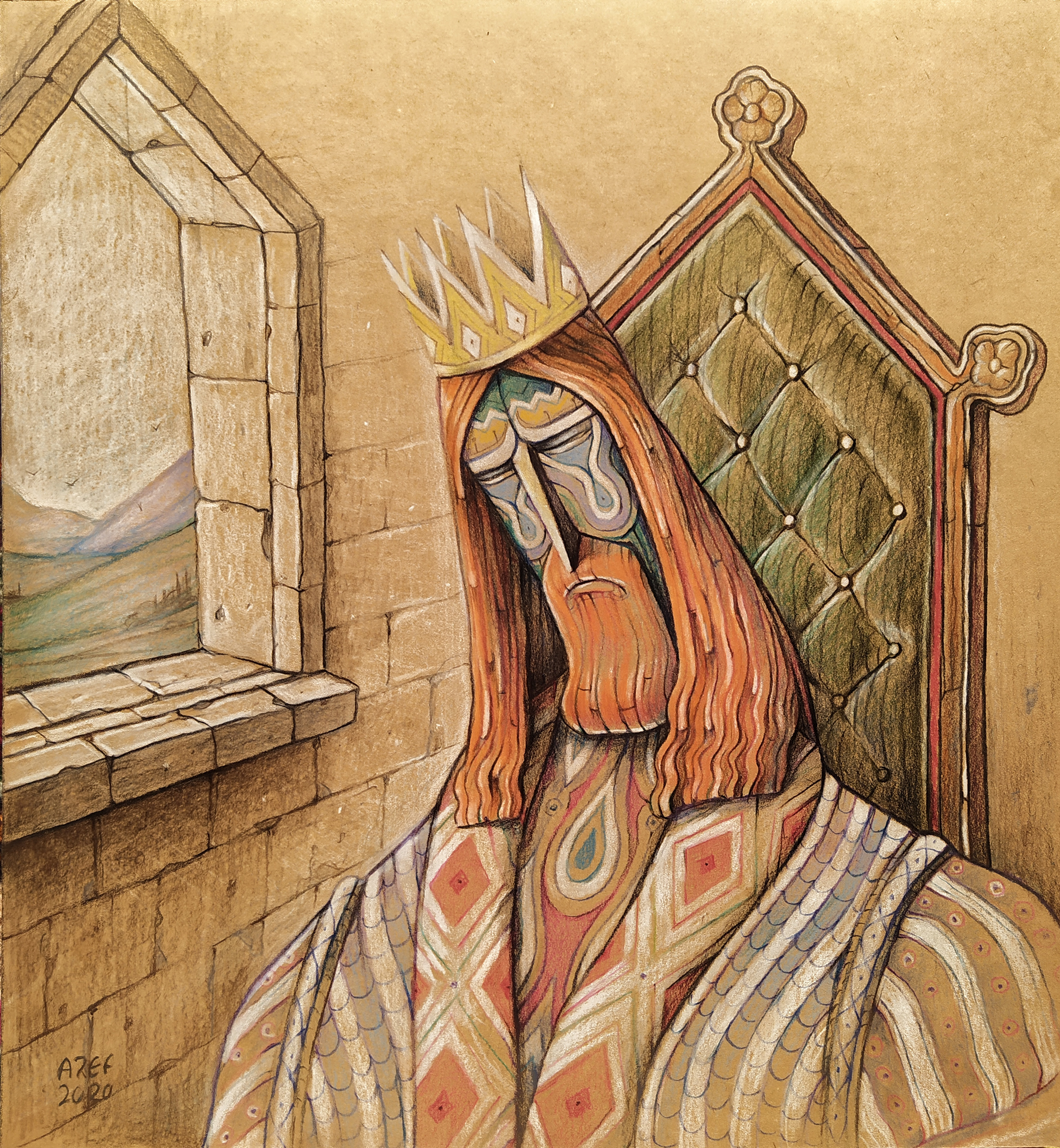 Artwork The King was impressed by Aref Niazi Artwork The King was impressed by Aref Niazi