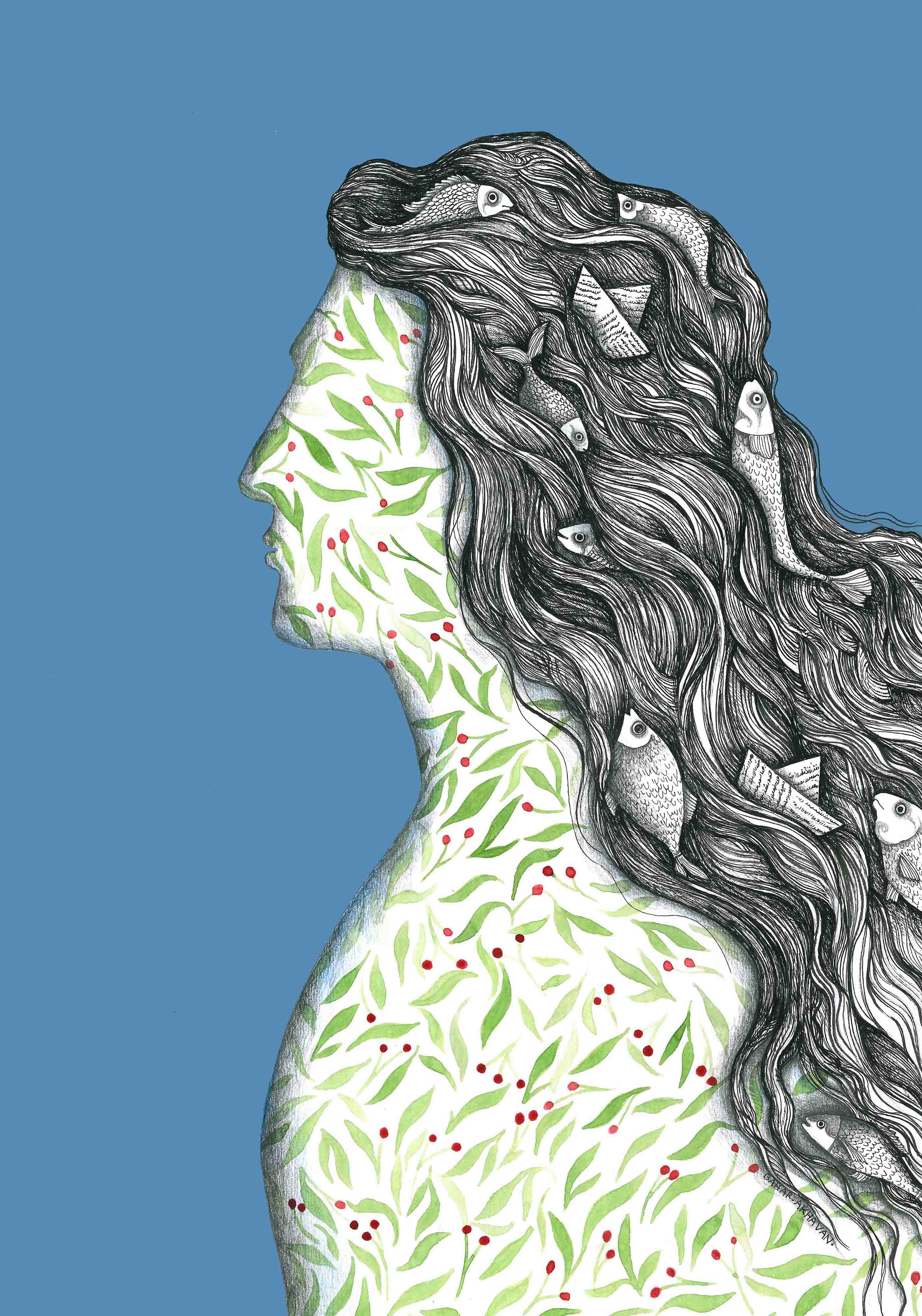 Artwork A woman from the orient by Bahar Akhavan Artwork A woman from the orient by Bahar Akhavan