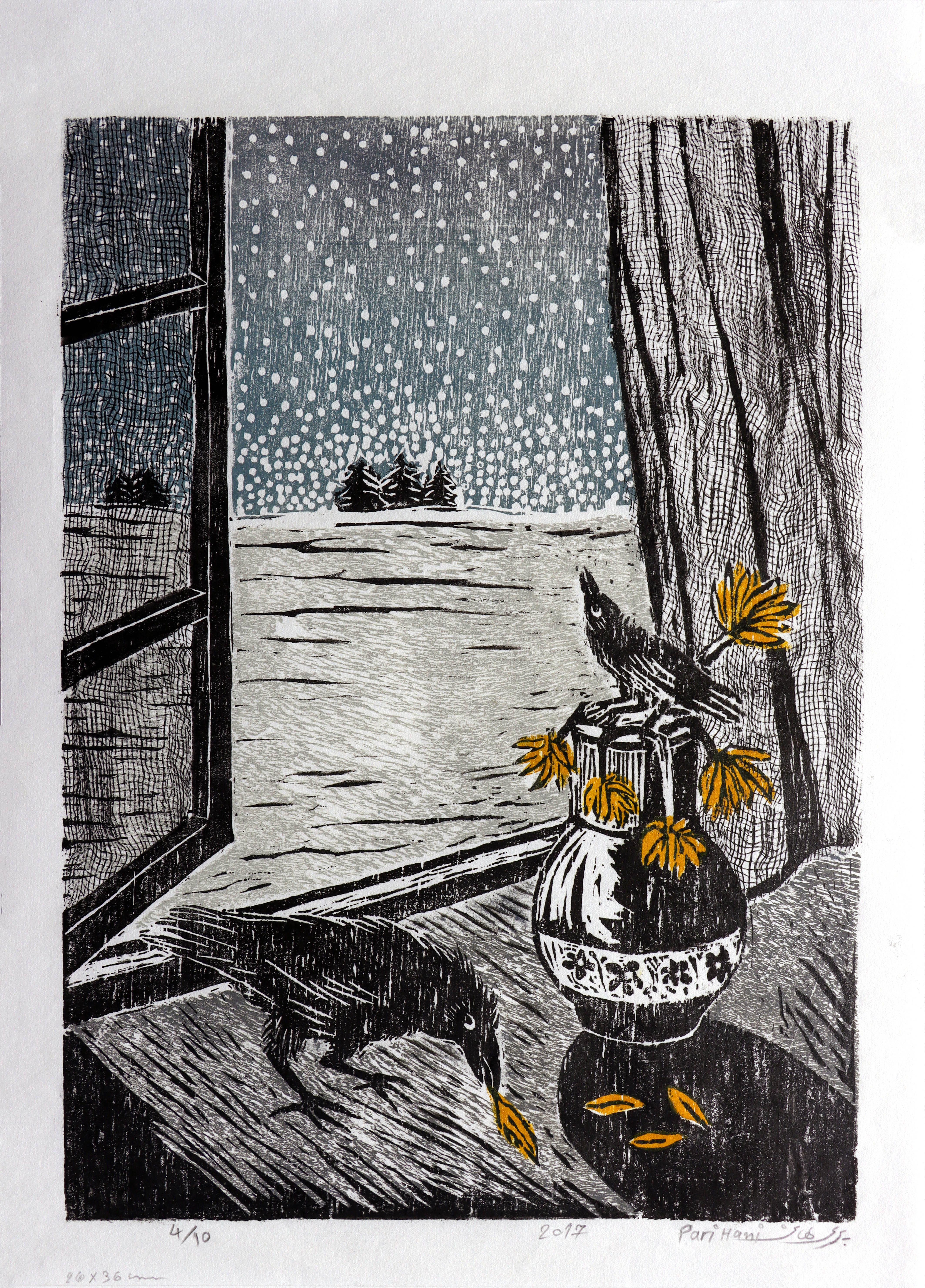 اثر برف و کلاغ از پروین هانی طبایی اثر برف و کلاغ از پروین هانی طبایی