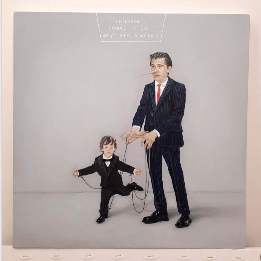 Artwork The children should not lie what should we do?? by Azam Sardouienasab Artwork The children should not lie what should we do?? by Azam Sardouienasab