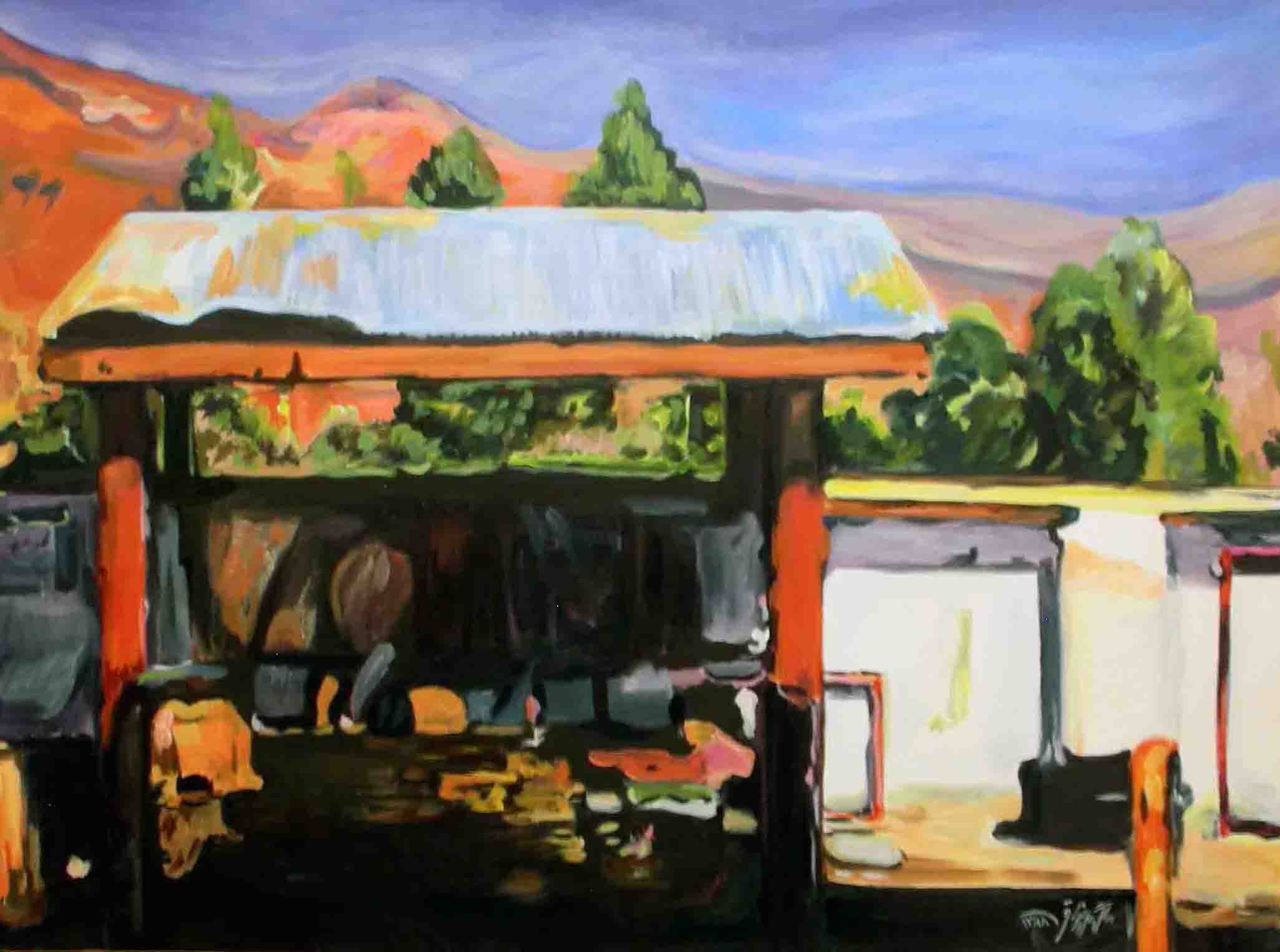 Artwork red waiting by Saloomeh Golnaraghi Artwork red waiting by Saloomeh Golnaraghi