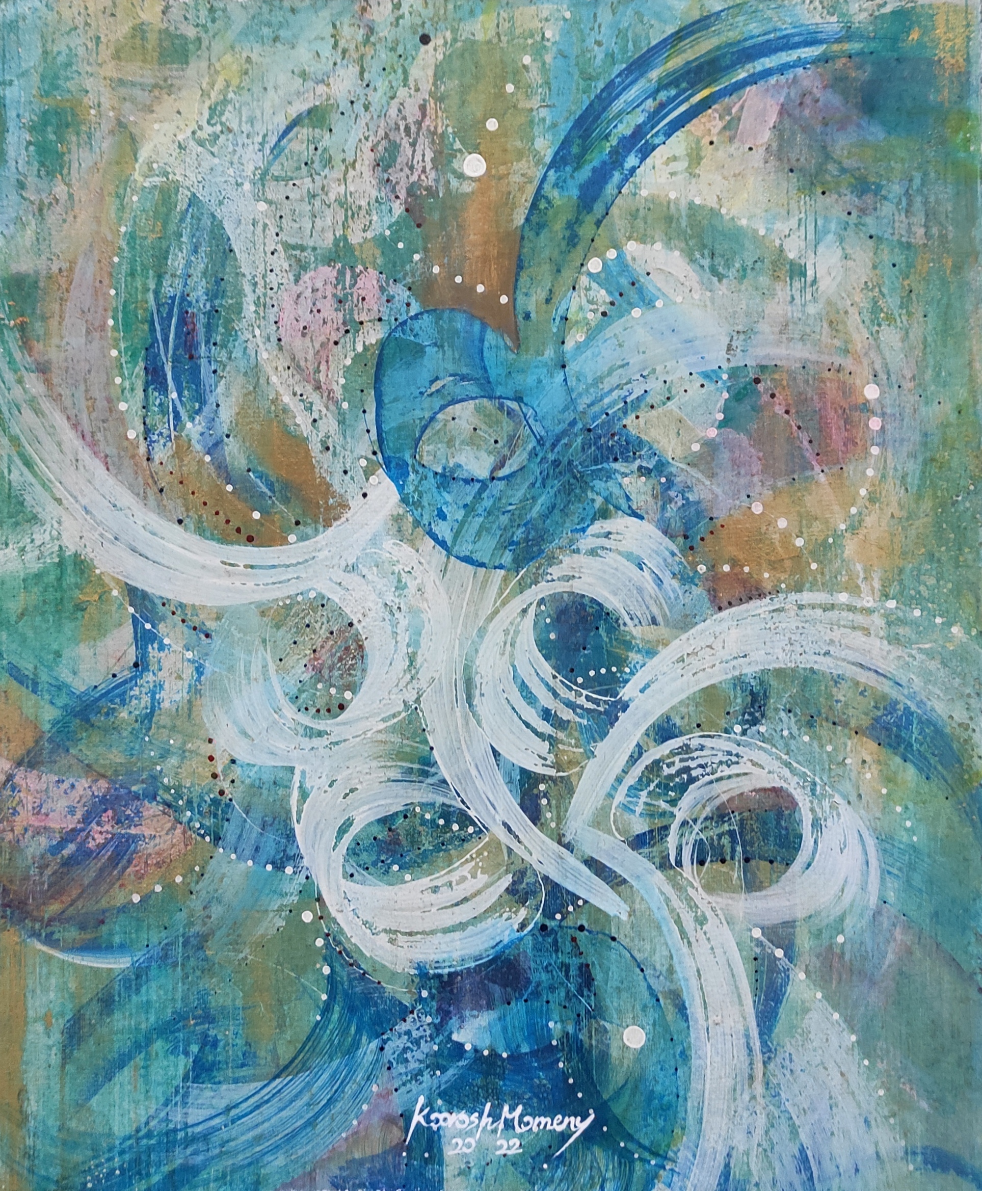 Artwork The wind was caressing her with her soft hands by Koorosh Momeny Artwork The wind was caressing her with her soft hands by Koorosh Momeny