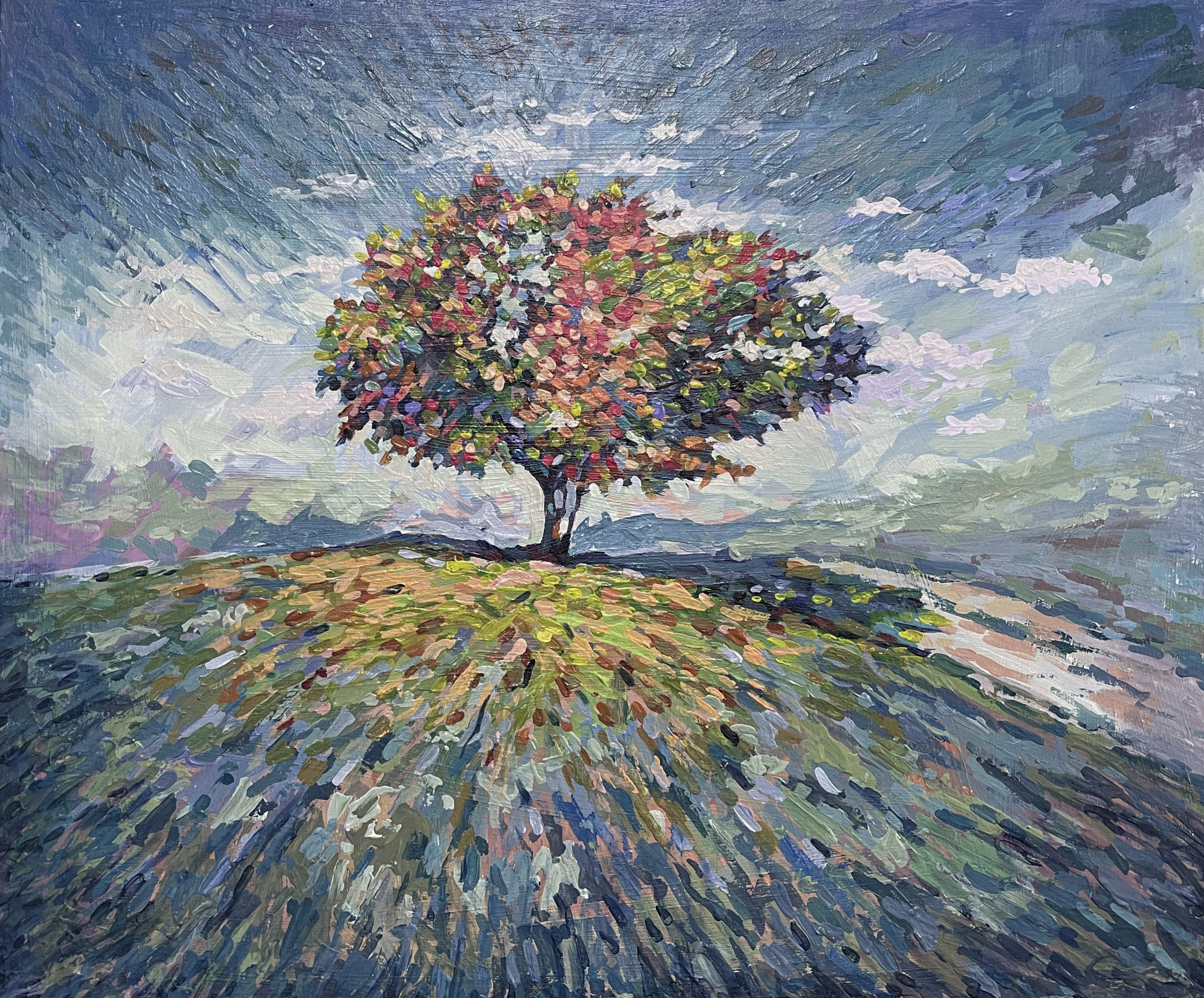 اثر یک درخت بلوط در نورآباد از علی راسترو اثر یک درخت بلوط در نورآباد از علی راسترو