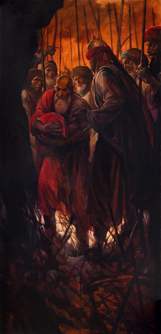 اثر شمر با خنجر برون شد از حسن روح الامین اثر شمر با خنجر برون شد از حسن روح الامین