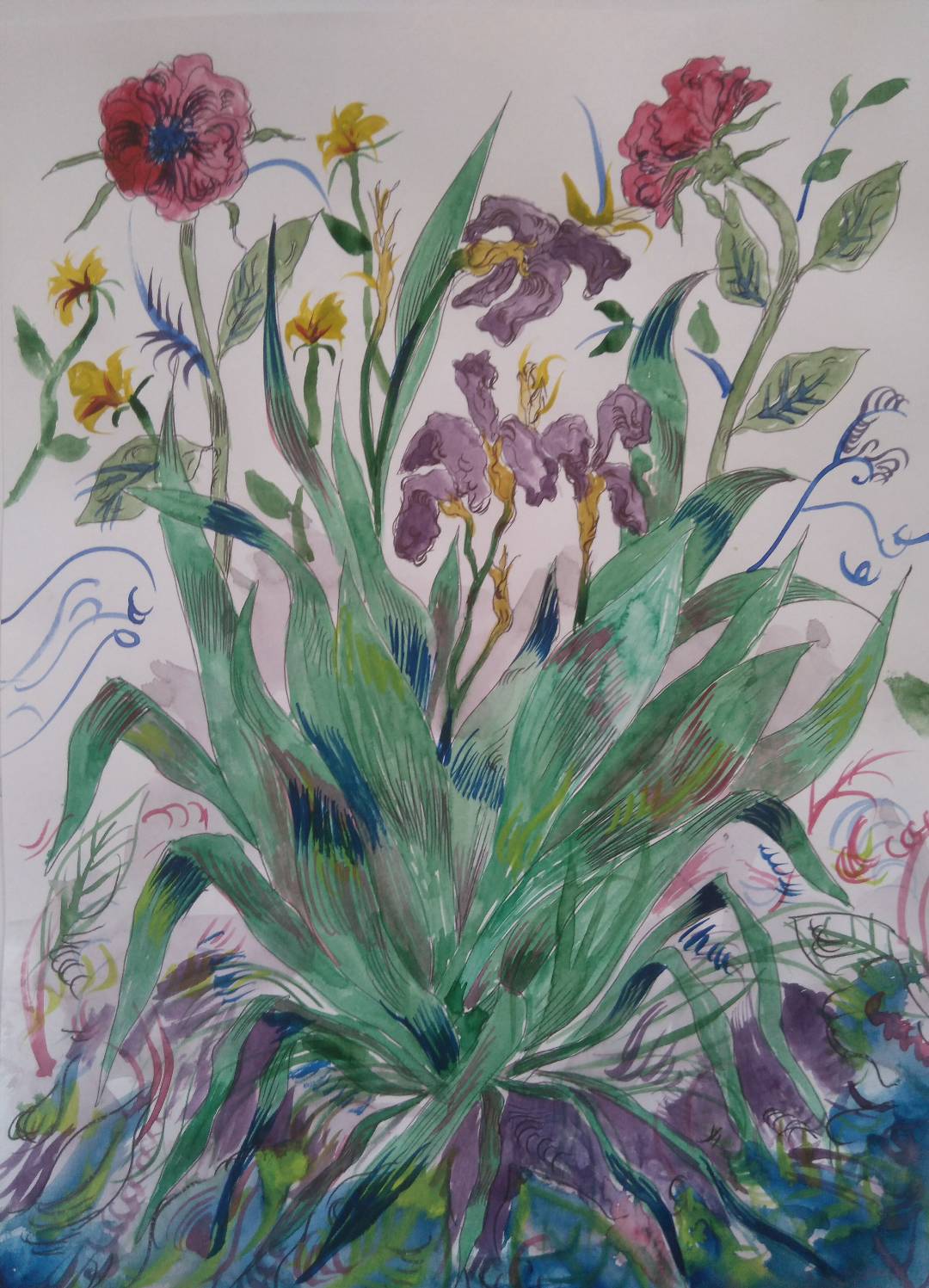 Artwork Flowers four by Gelareh Espomahalli Artwork Flowers four by Gelareh Espomahalli