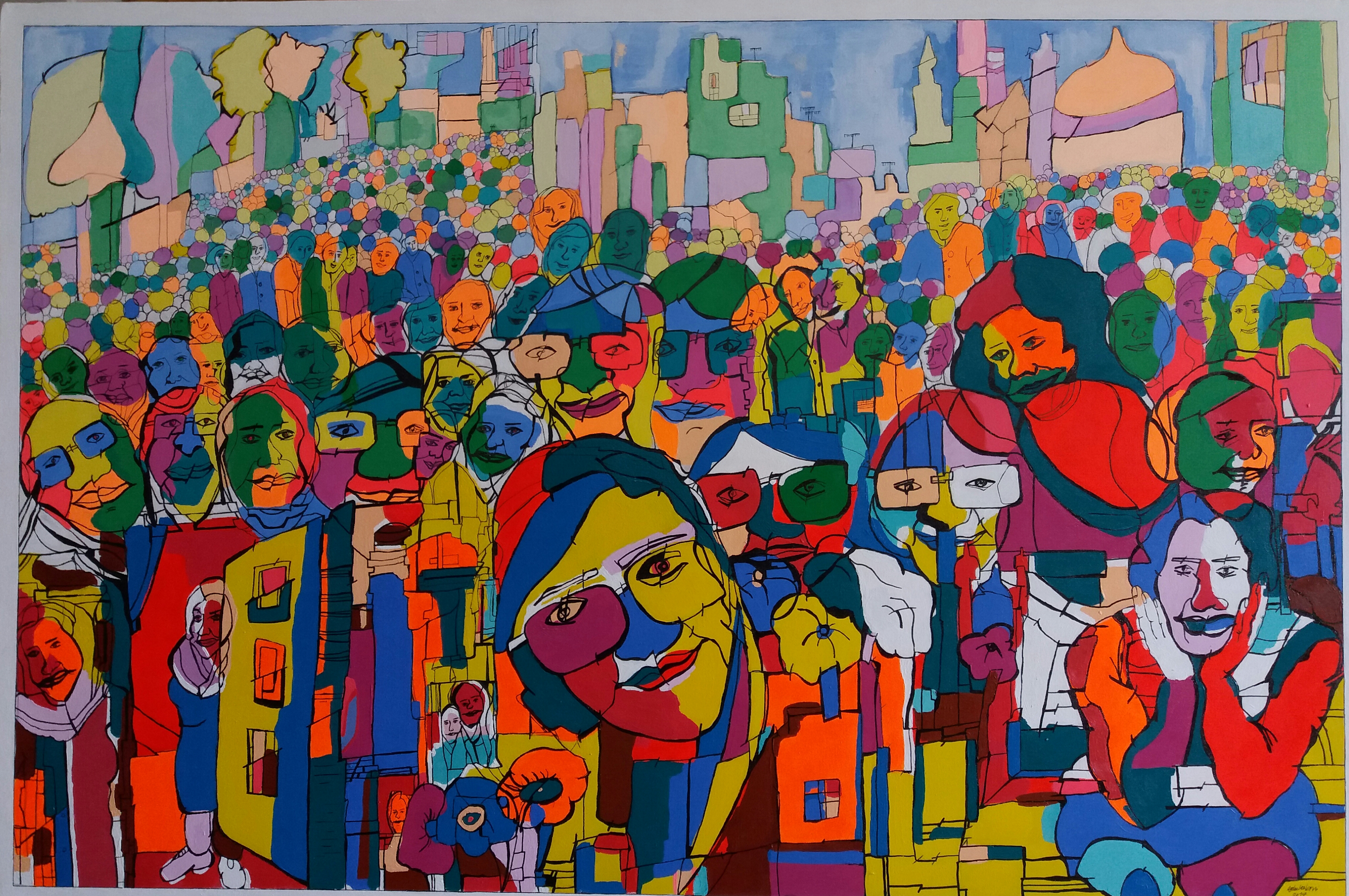 Artwork peace and glee by fatemeh aghakabiri Artwork peace and glee by fatemeh aghakabiri