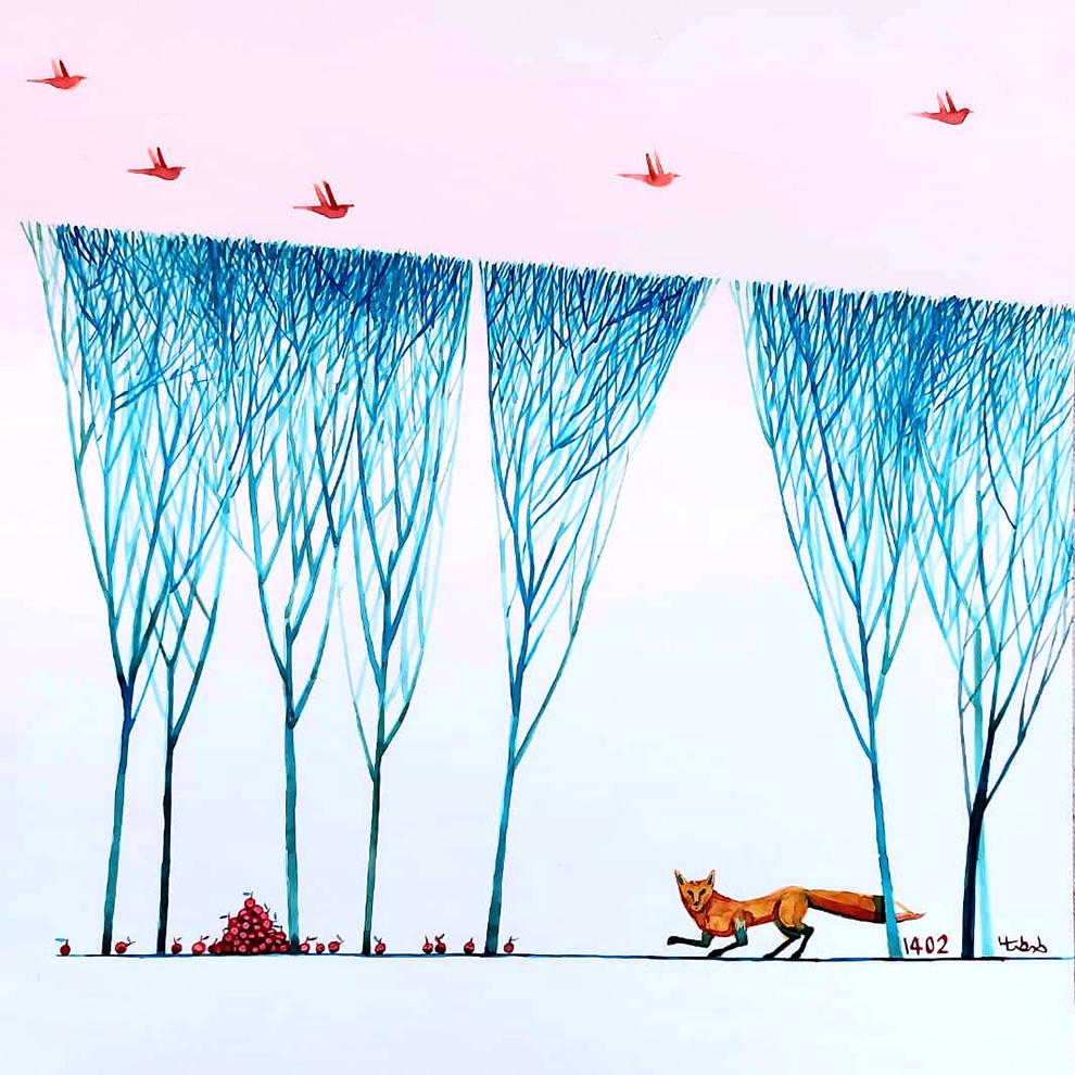 اثر درختان آبی از کمال طباطبائی اثر درختان آبی از کمال طباطبائی