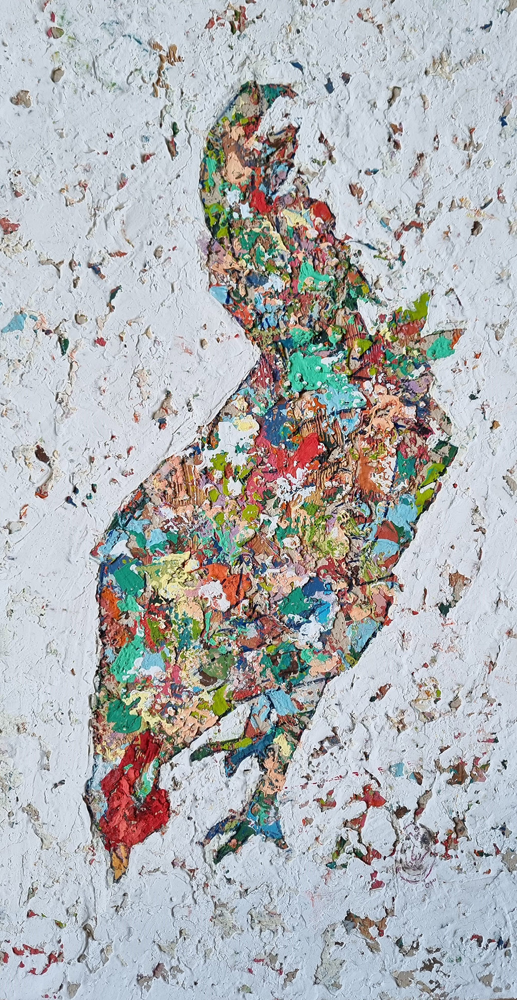 Artwork Eating Chiken by Fariba Bahmani Artwork Eating Chiken by Fariba Bahmani