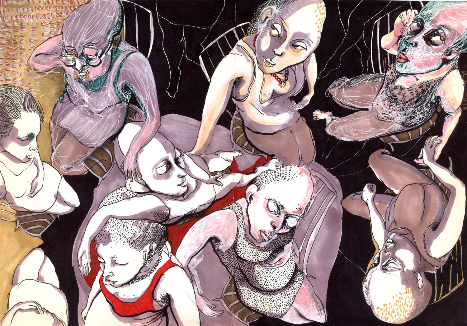 در یک شب نشینی اتفاق افتاد5 | | خرید تابلو در یک شب نشینی اتفاق افتاد5 | | خرید تابلو