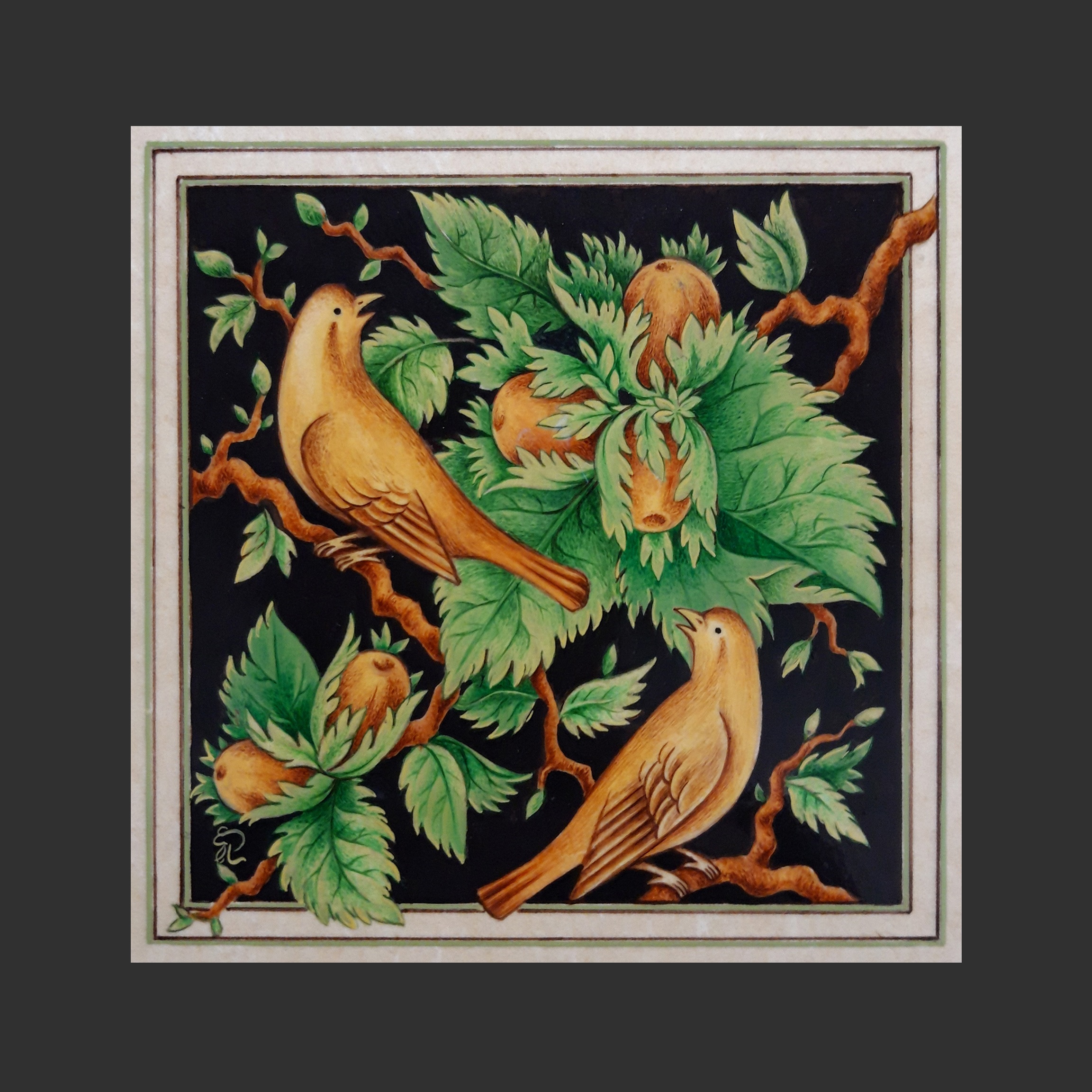 اثر گل فندق و مرغ ها از سارا پیامی اثر گل فندق و مرغ ها از سارا پیامی