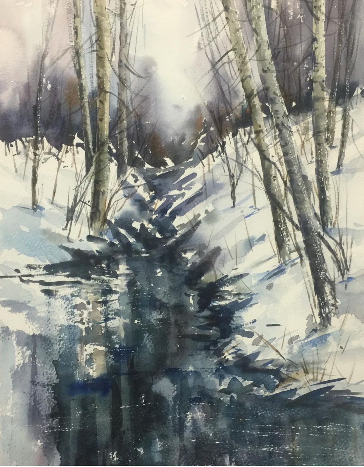 Artwork torghabe winter by Golamreza Khalili Artwork torghabe winter by Golamreza Khalili