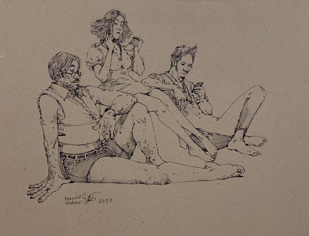 اثر بدون عنوان از مسعود کشمیری اثر بدون عنوان از مسعود کشمیری