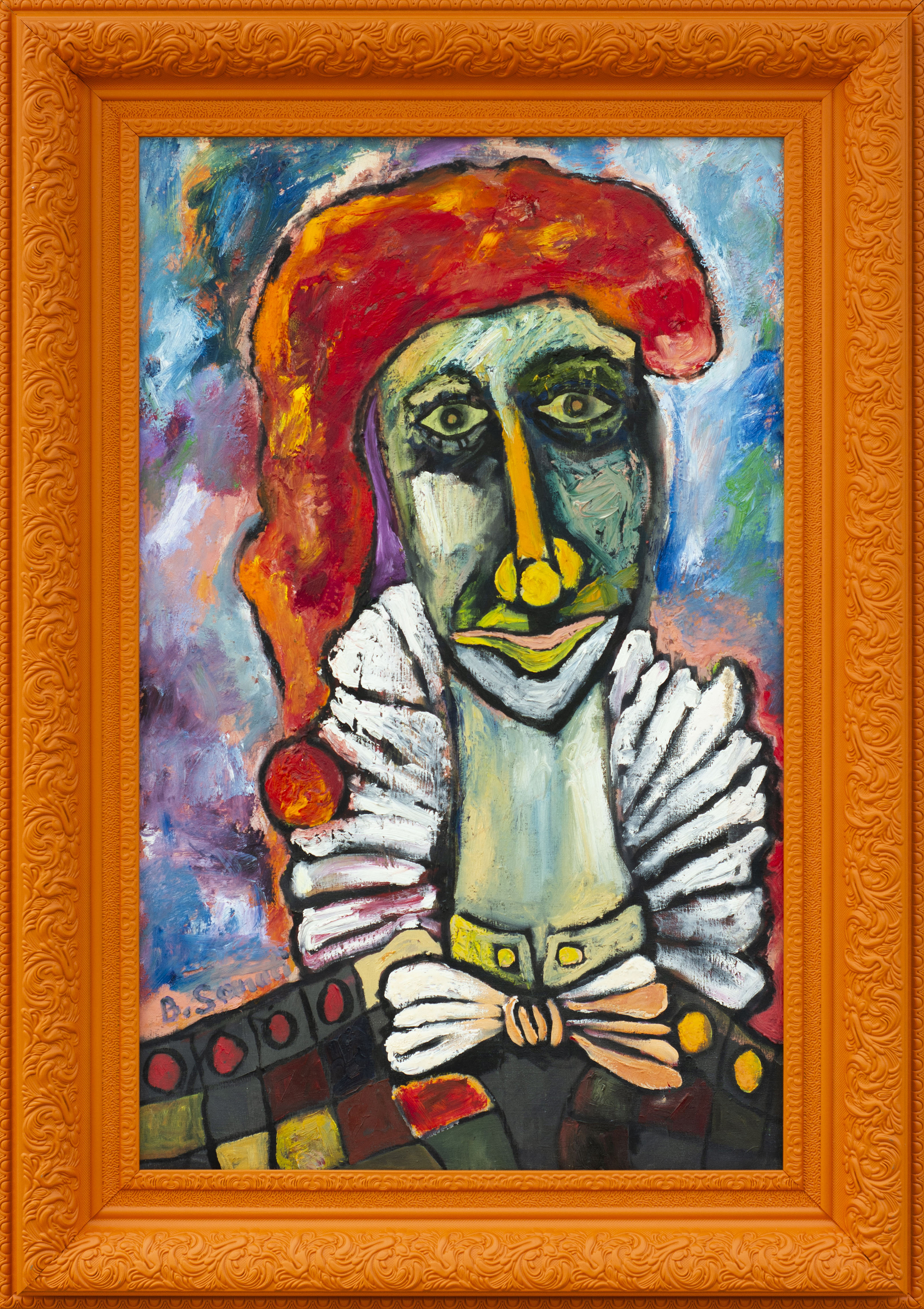 اثر دلقک با کلاه قرمز از بهراد صنعتی اثر دلقک با کلاه قرمز از بهراد صنعتی