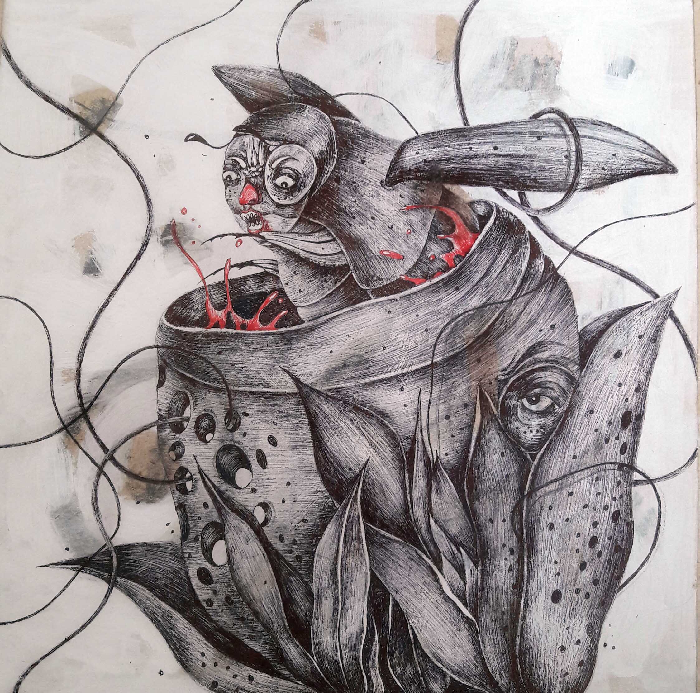 اثر بدون عنوان از نغمه نبئی اثر بدون عنوان از نغمه نبئی