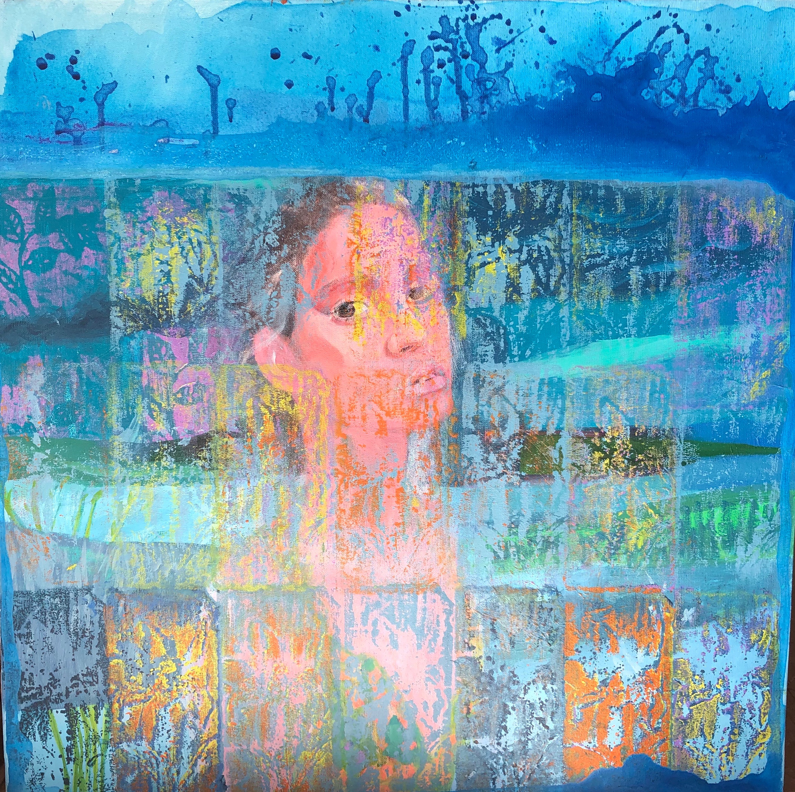 Artwork blue by Sima Amani Artwork blue by Sima Amani