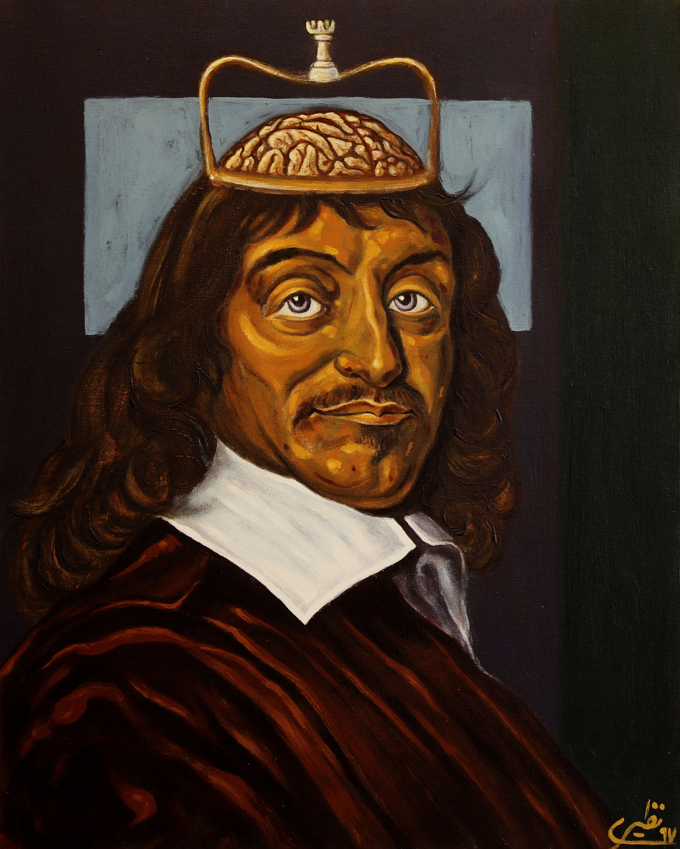 Artwork face to face with philosophers -Descartes by Sina Naziri Artwork face to face with philosophers -Descartes by Sina Naziri