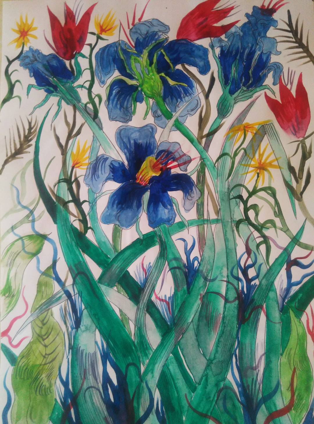 Artwork Flowers two by Gelareh Espomahalli Artwork Flowers two by Gelareh Espomahalli