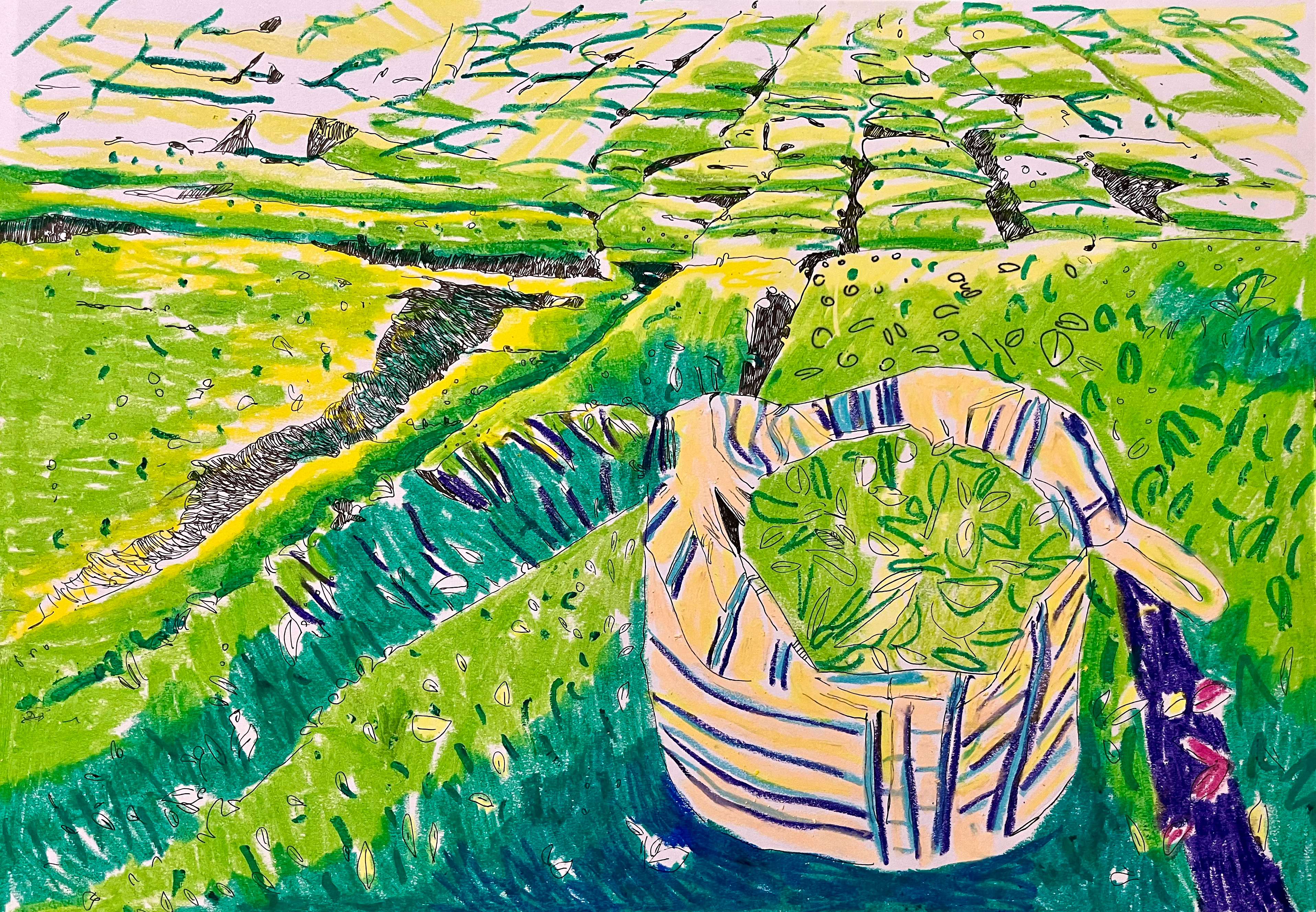 Artwork Tea garden by Sara Soheilyfar Artwork Tea garden by Sara Soheilyfar