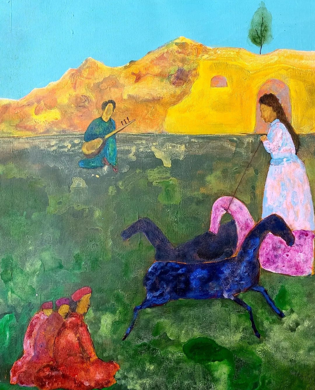 Artwork Riding in the desert by Fatemeh Farahani Artwork Riding in the desert by Fatemeh Farahani