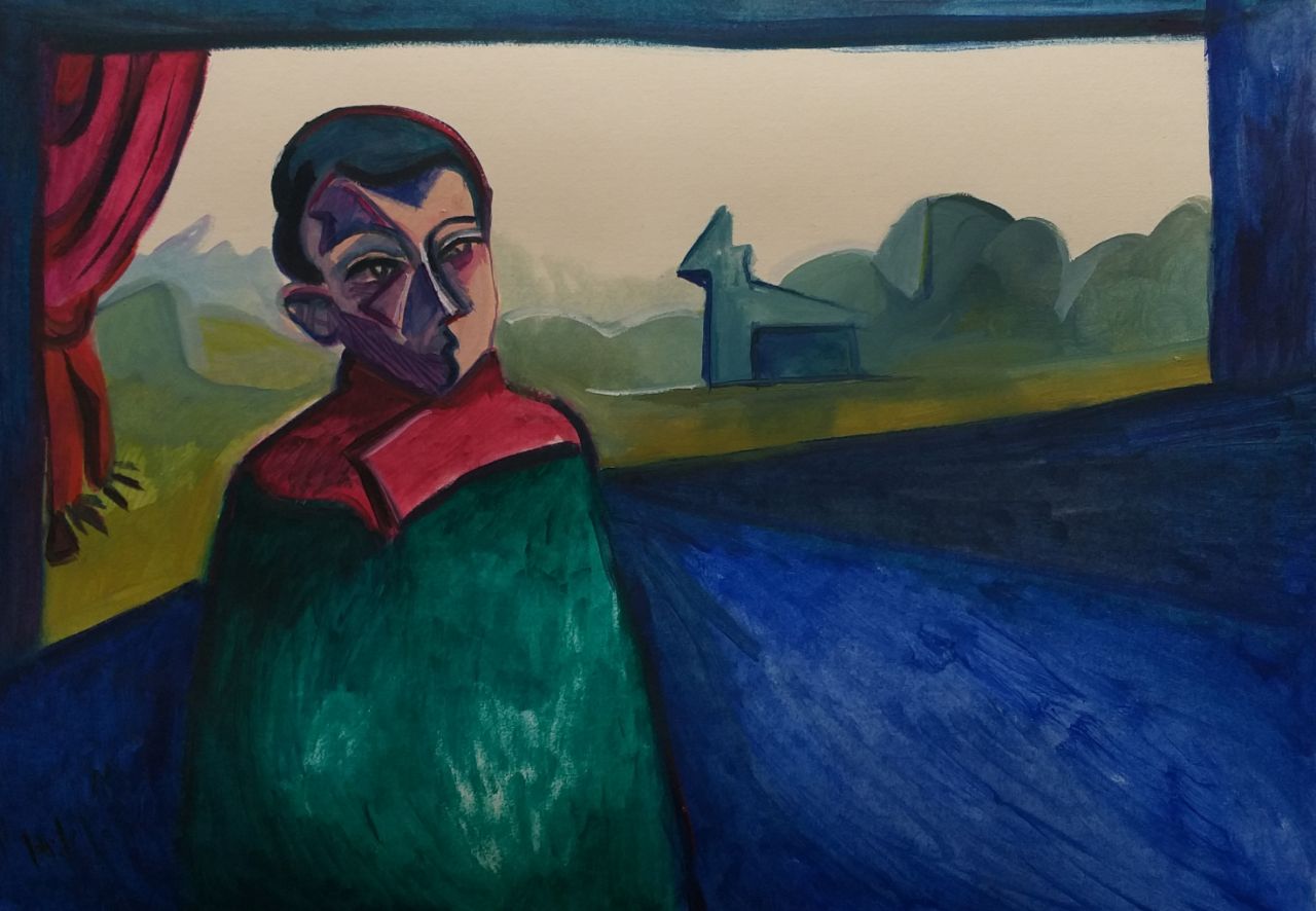 اثر منظره ای به درون از هادی خانی اثر منظره ای به درون از هادی خانی