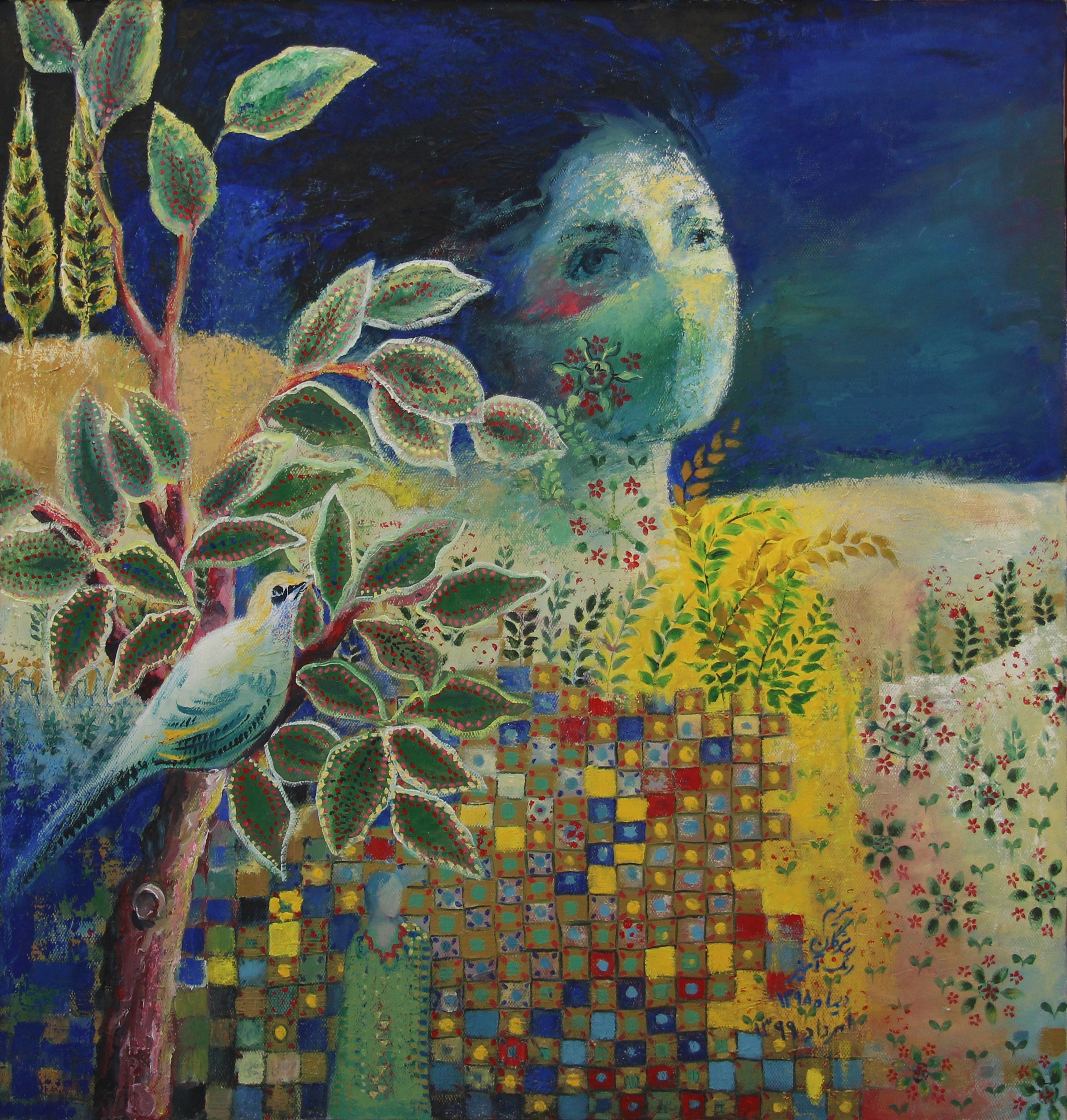 اثر کورونا ۱ یک از مریم رنگ آمیز اثر کورونا ۱ یک از مریم رنگ آمیز