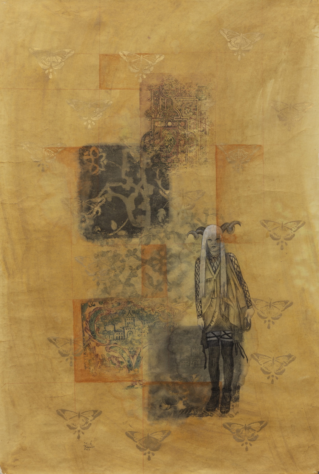 Artwork Horned Girl by Roxana Manouchehri Artwork Horned Girl by Roxana Manouchehri