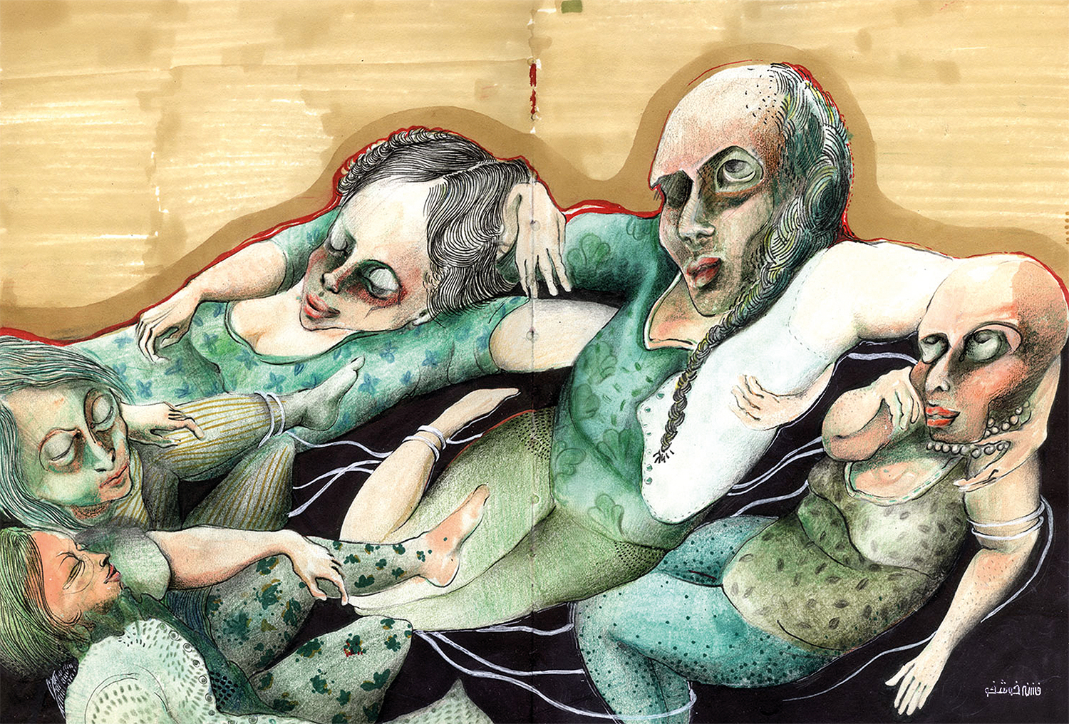 در یک شب نشینی اتفاق افتاد2 | | خرید آثار هنری در یک شب نشینی اتفاق افتاد2 | | خرید آثار هنری