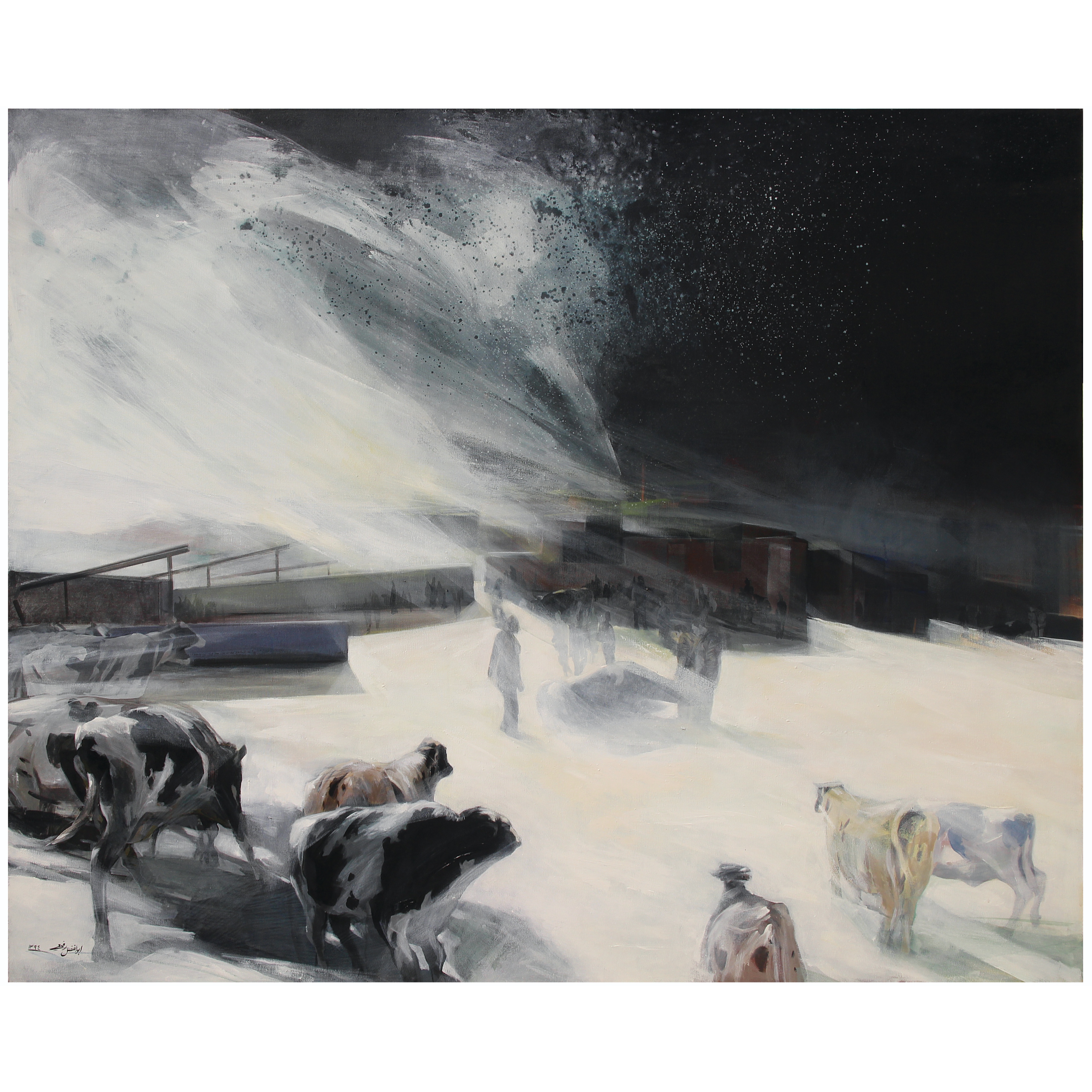 Artwork Cow asleep deleful by Abolfazl Rafiee Artwork Cow asleep deleful by Abolfazl Rafiee